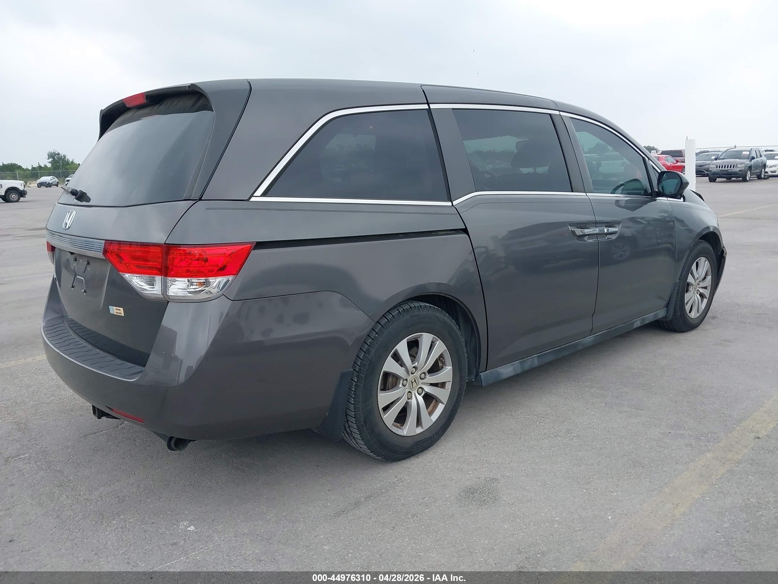 2015 Honda Odyssey Ex-l Gray vin: 5FNRL5H68FB070828