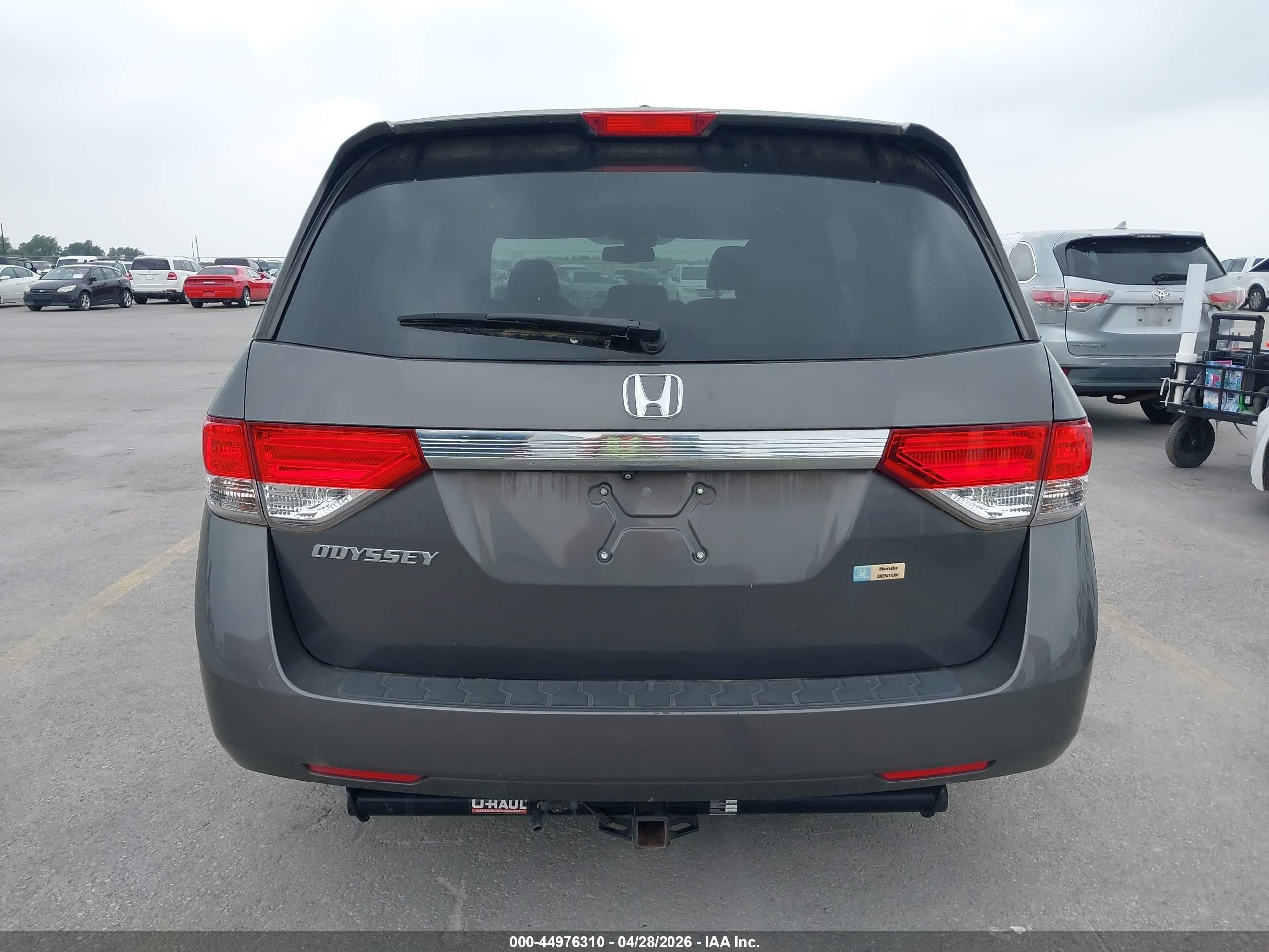 2015 Honda Odyssey Ex-l Gray vin: 5FNRL5H68FB070828