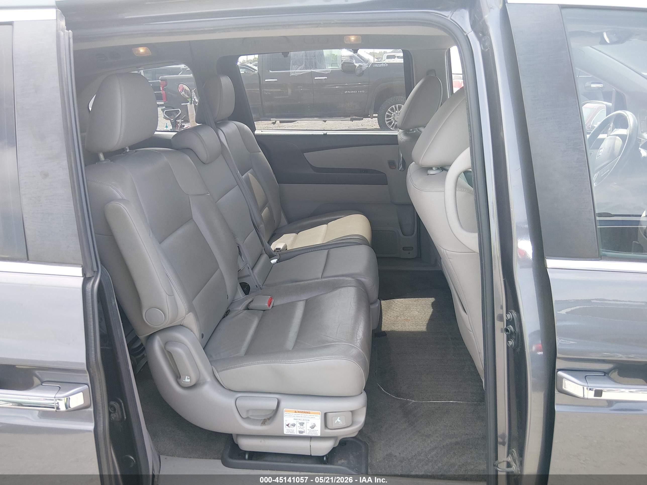 2015 Honda Odyssey Ex-l Gray vin: 5FNRL5H68FB077780
