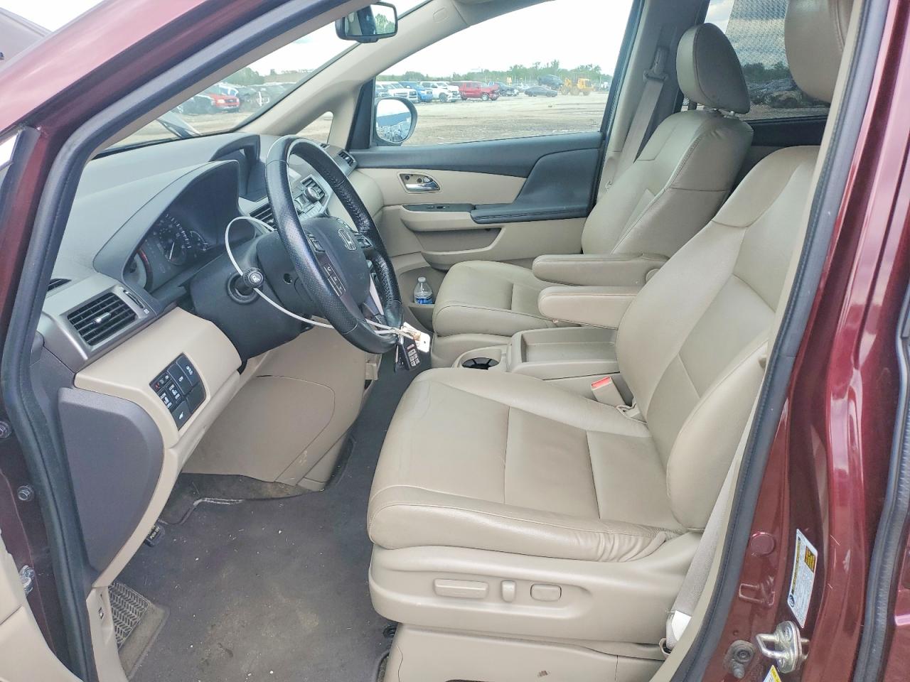 2015 Honda Odyssey Exl Maroon vin: 5FNRL5H68FB081487