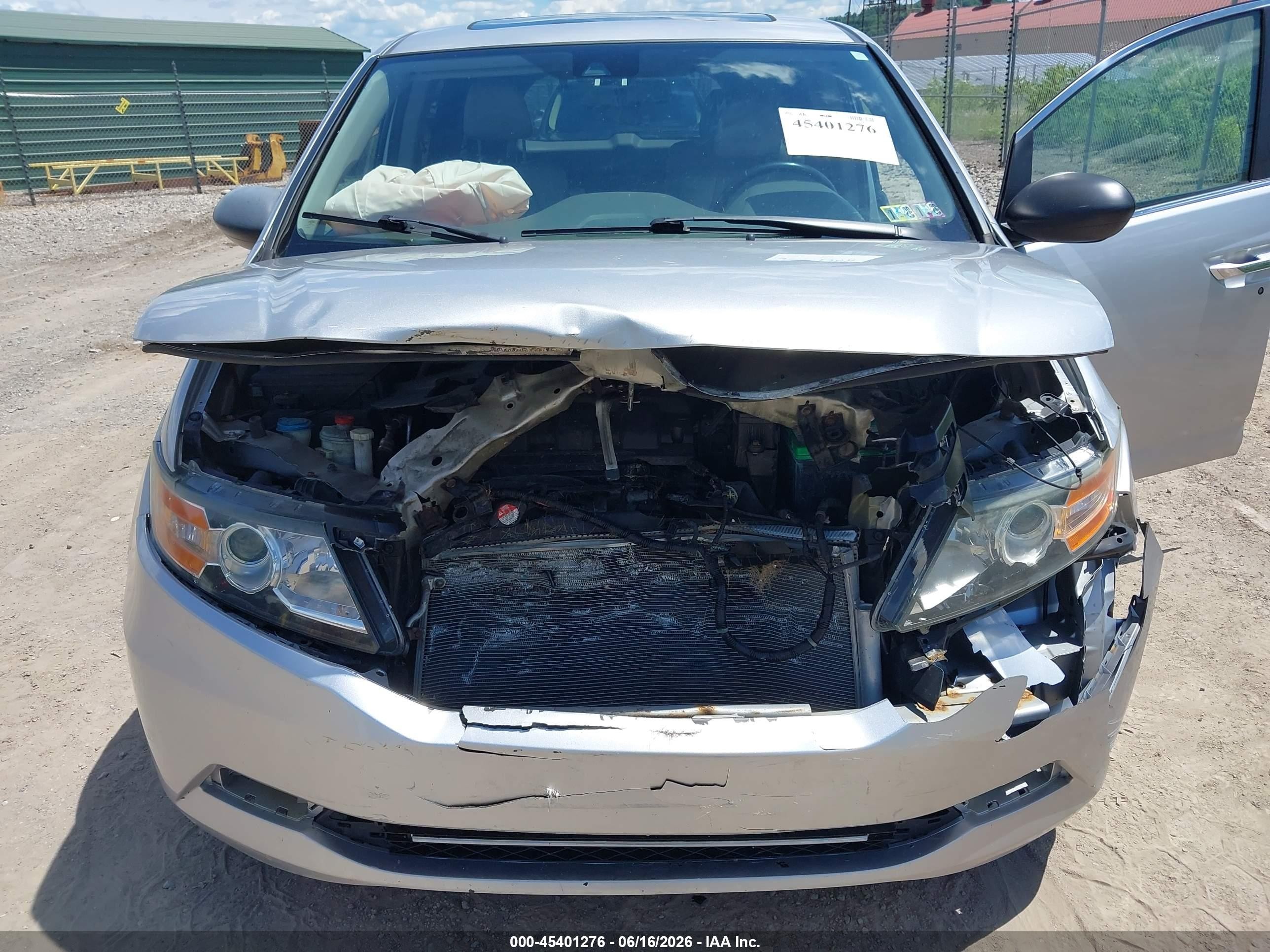 2015 Honda Odyssey Ex-l Gray vin: 5FNRL5H68FB088214