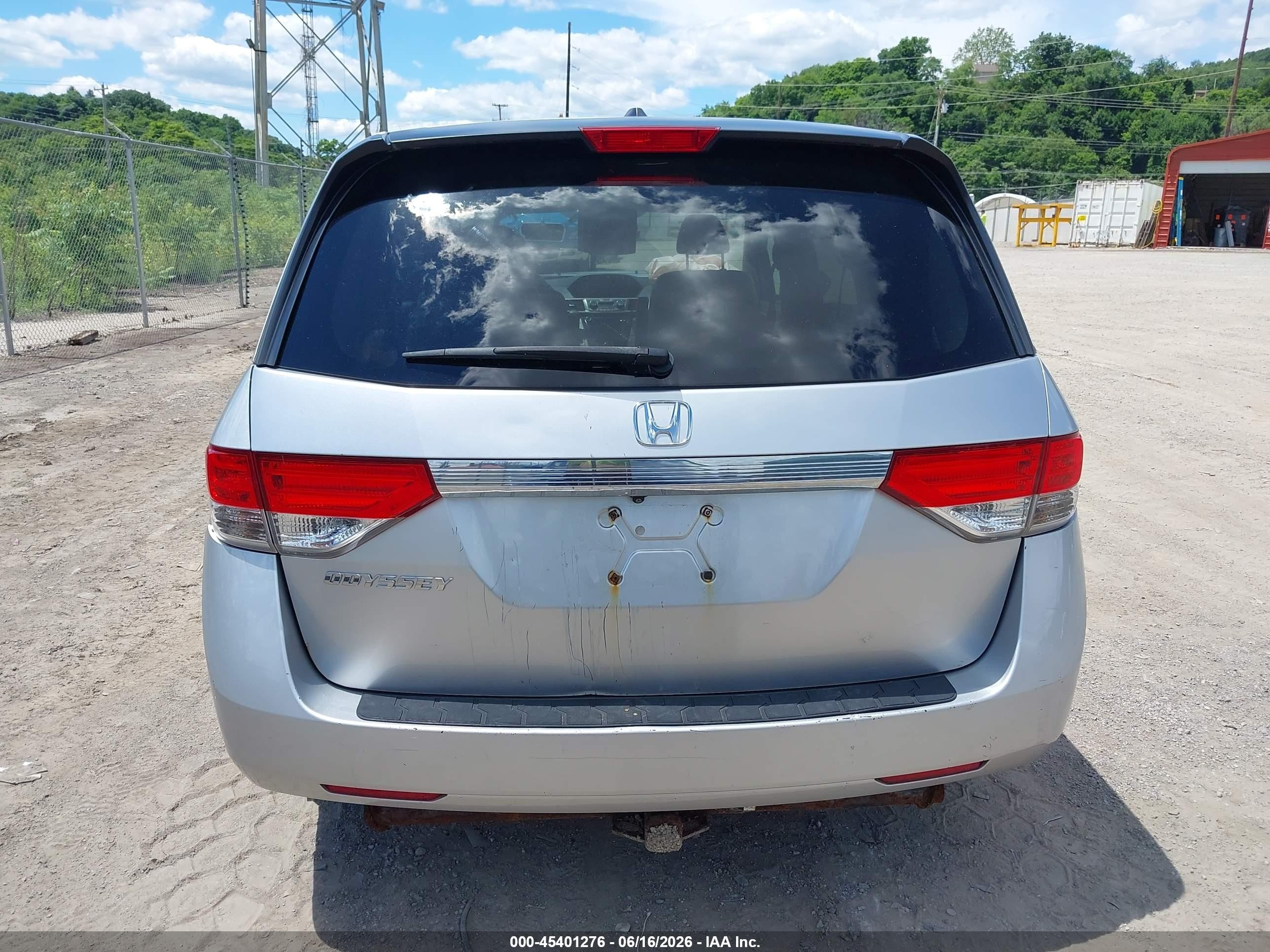 2015 Honda Odyssey Ex-l Gray vin: 5FNRL5H68FB088214
