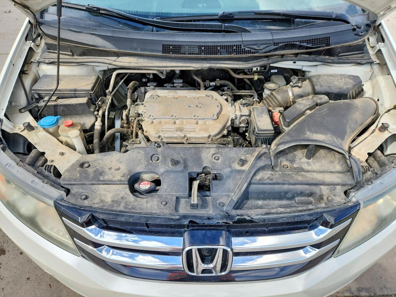 2015 Honda Odyssey Exl White vin: 5FNRL5H68FB124404