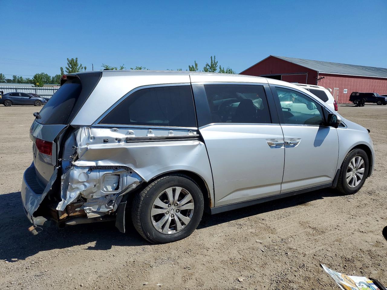 2015 Honda Odyssey Exl Silver vin: 5FNRL5H68FB507209