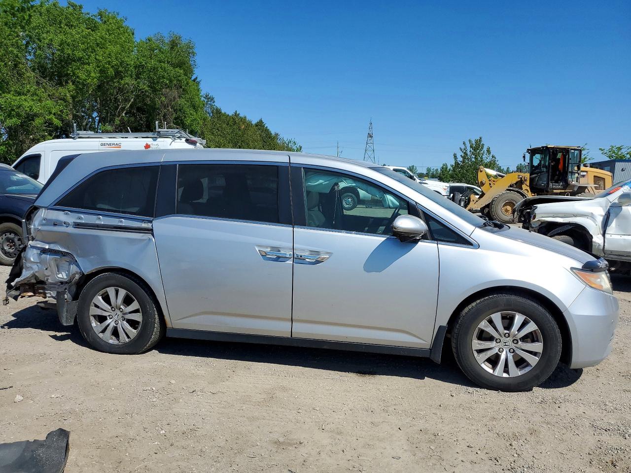 2015 Honda Odyssey Exl Silver vin: 5FNRL5H68FB507209