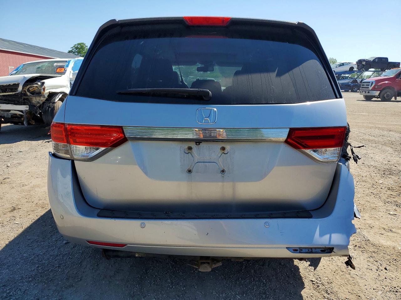 2015 Honda Odyssey Exl Silver vin: 5FNRL5H68FB507209