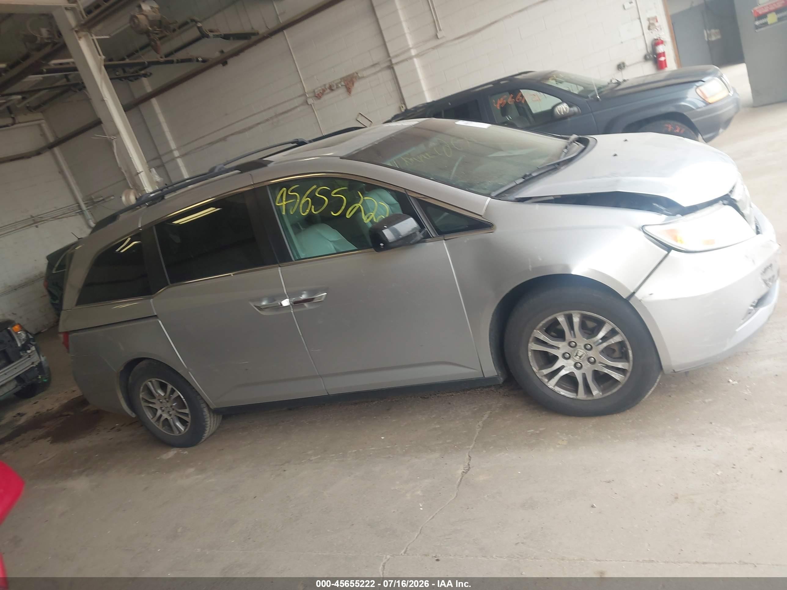 2011 Honda Odyssey Ex-l Silver vin: 5FNRL5H69BB021177