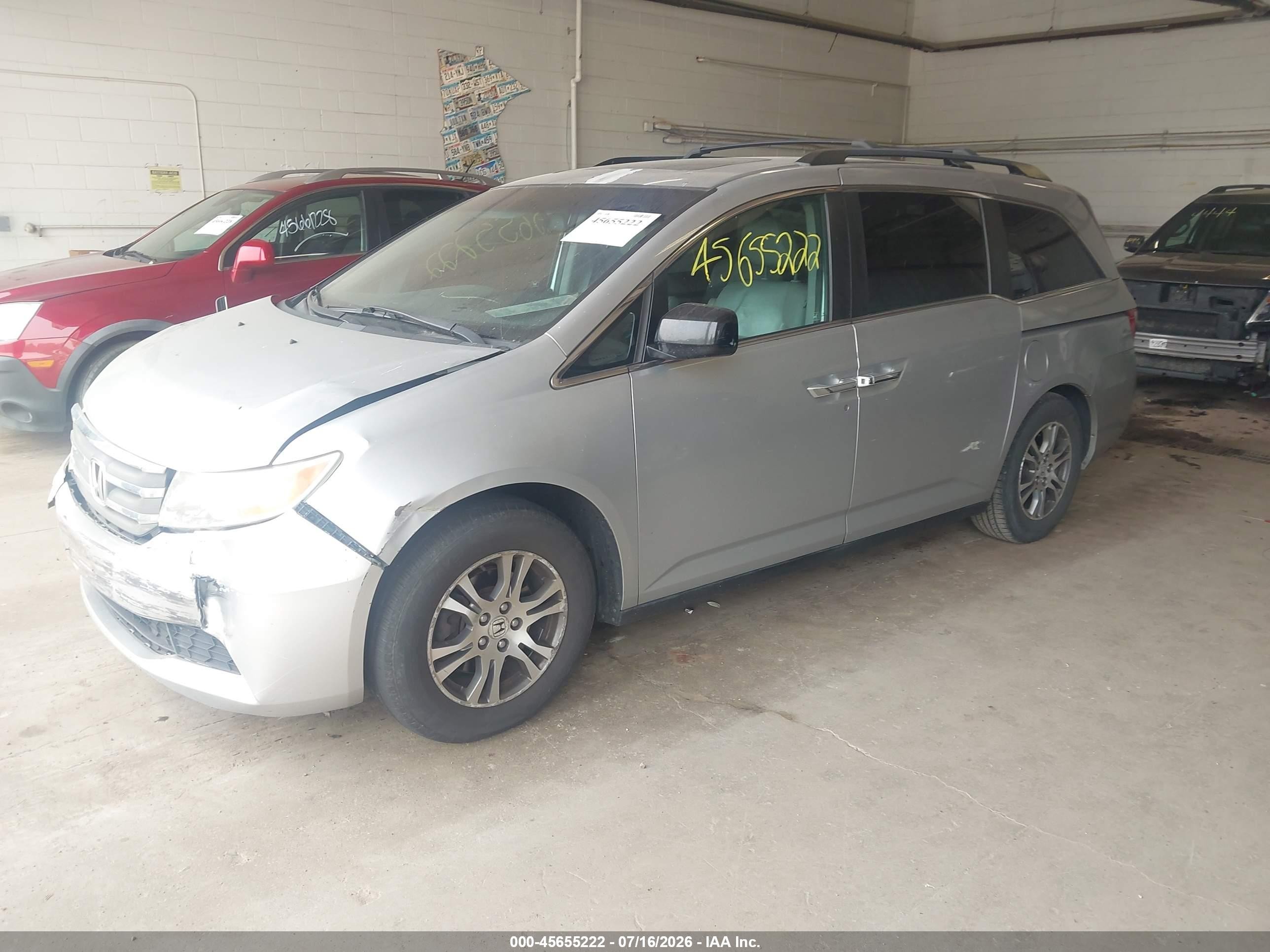 2011 Honda Odyssey Ex-l Silver vin: 5FNRL5H69BB021177