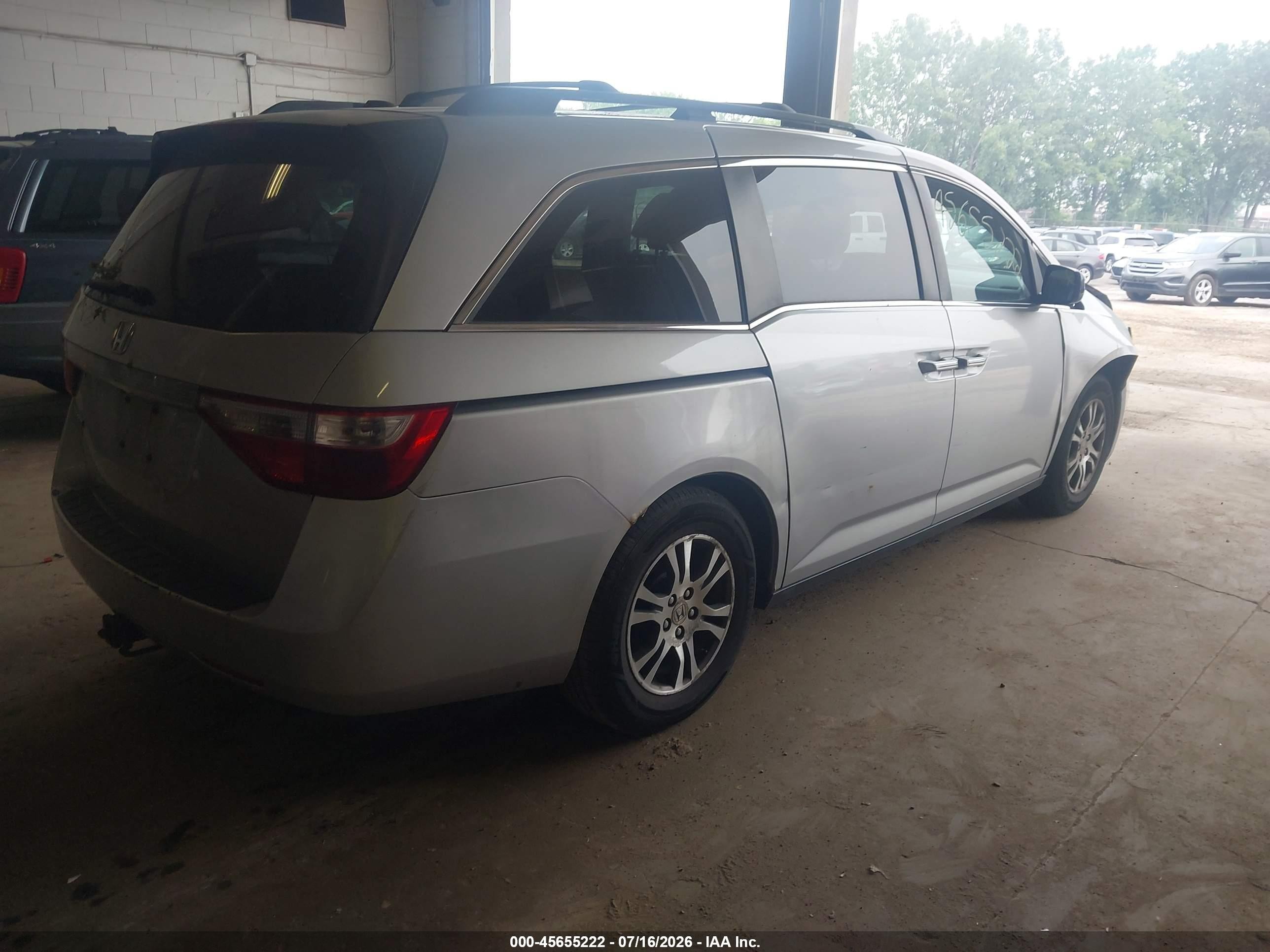 2011 Honda Odyssey Ex-l Silver vin: 5FNRL5H69BB021177