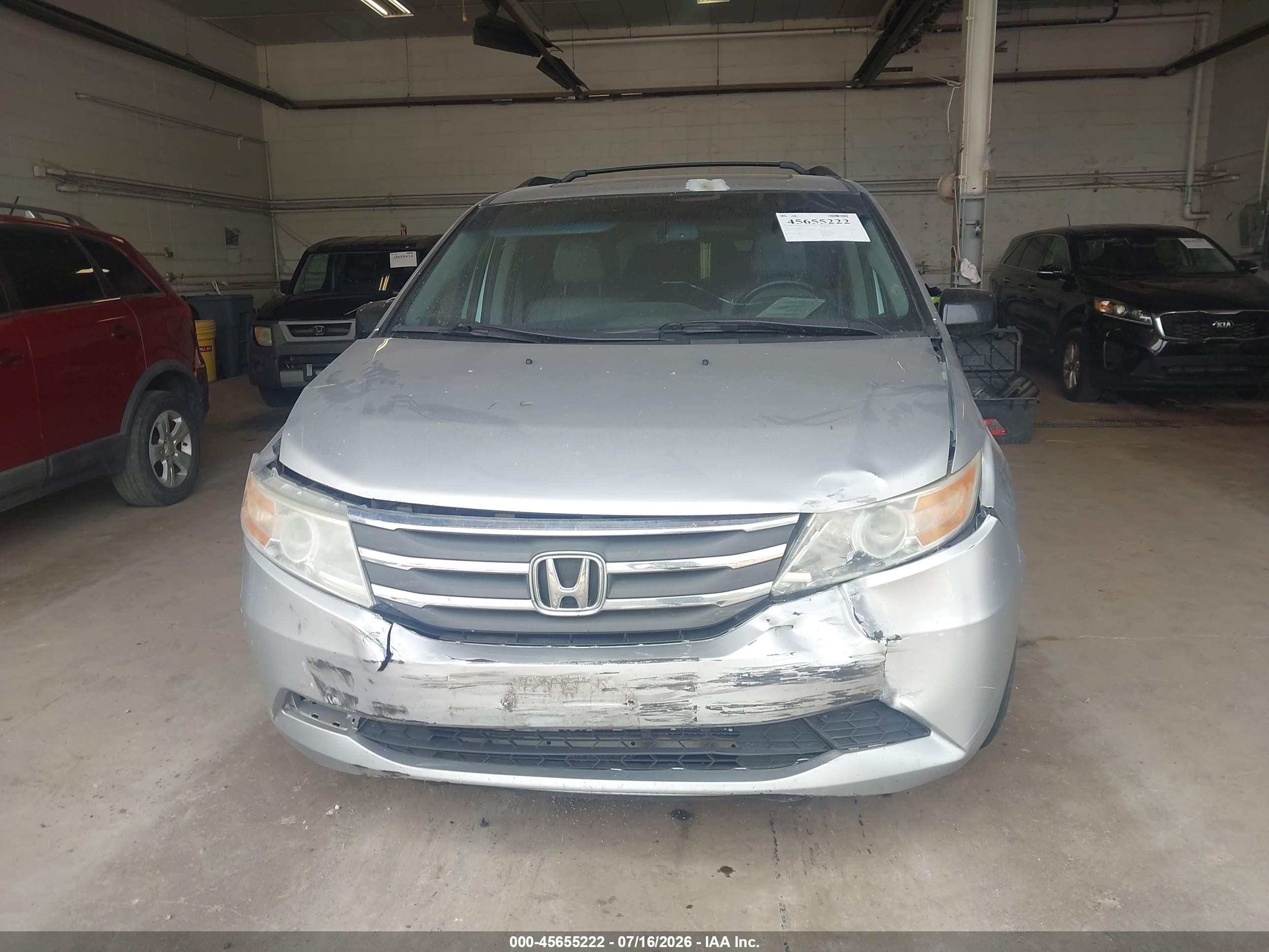 2011 Honda Odyssey Ex-l Silver vin: 5FNRL5H69BB021177