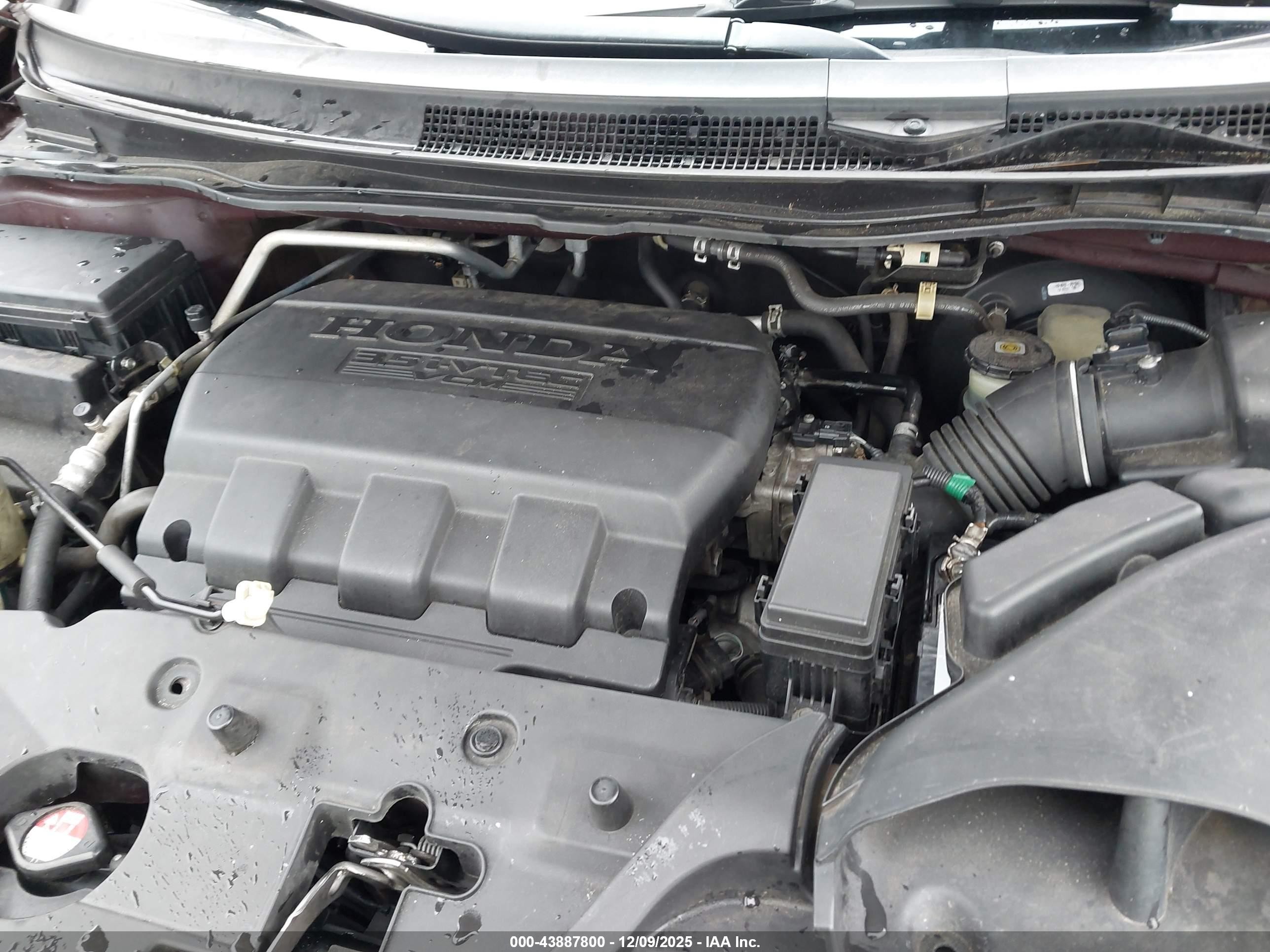 2011 Honda Odyssey Ex-l Maroon vin: 5FNRL5H69BB041302