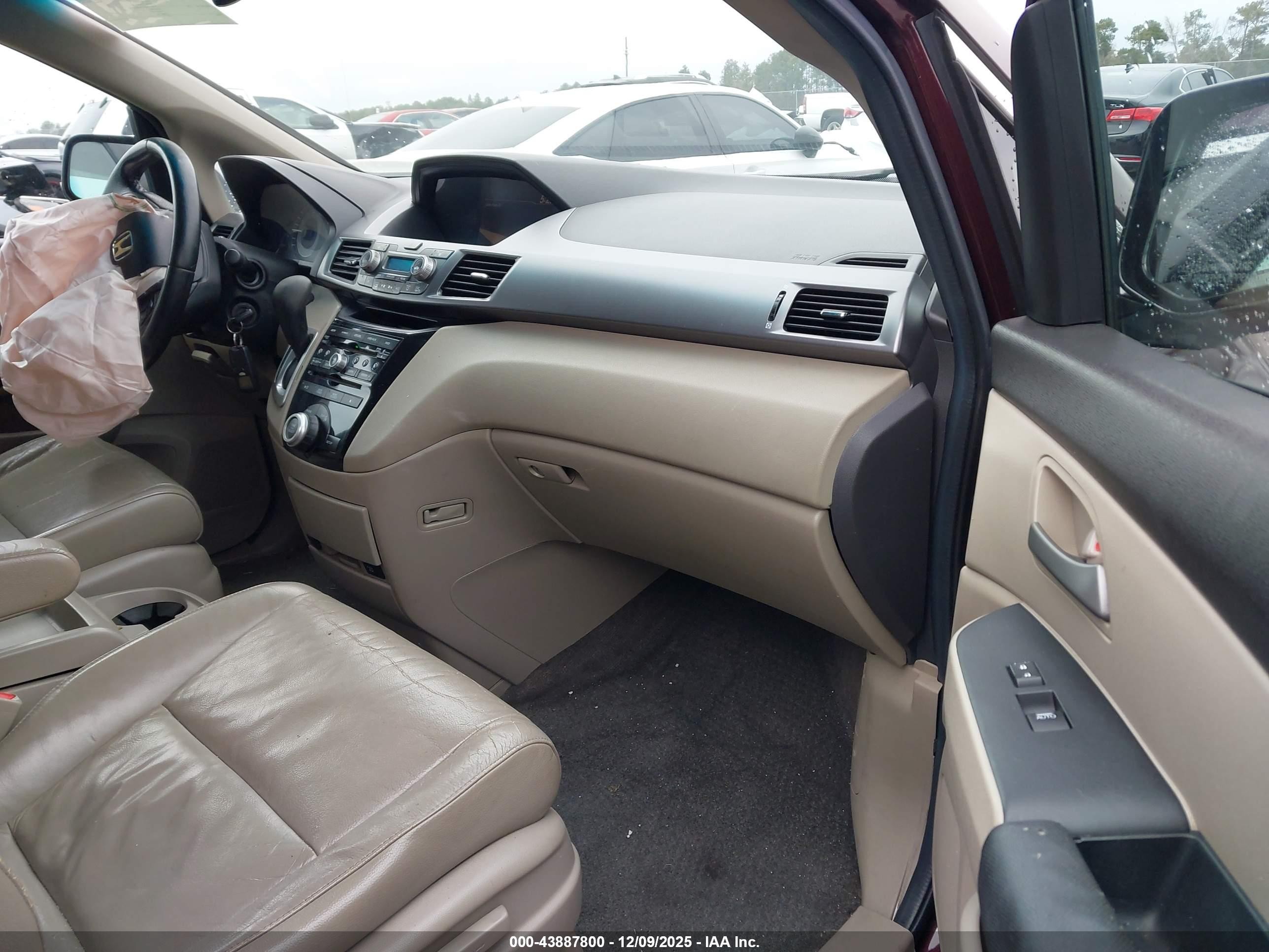 2011 Honda Odyssey Ex-l Maroon vin: 5FNRL5H69BB041302