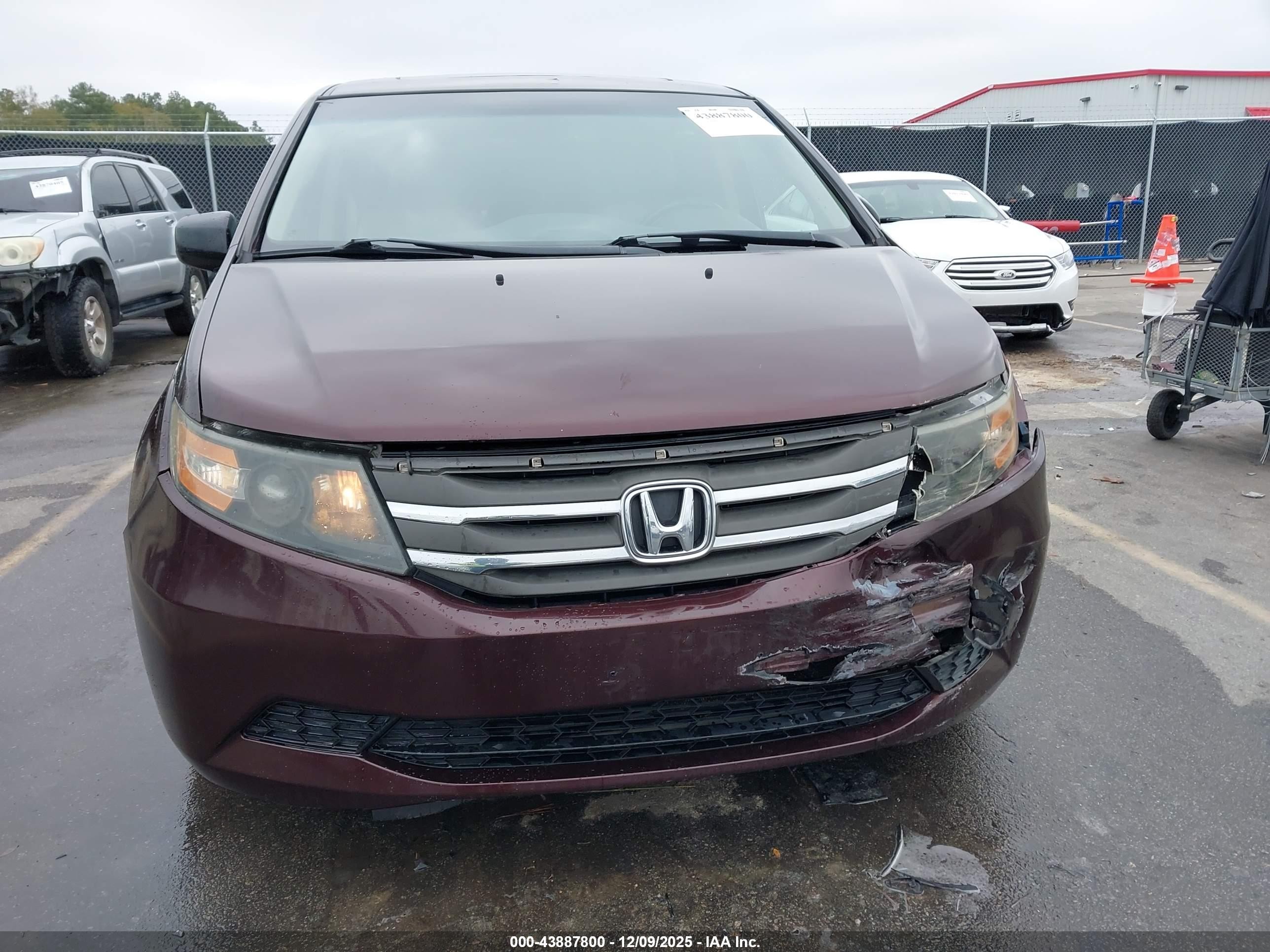 2011 Honda Odyssey Ex-l Maroon vin: 5FNRL5H69BB041302