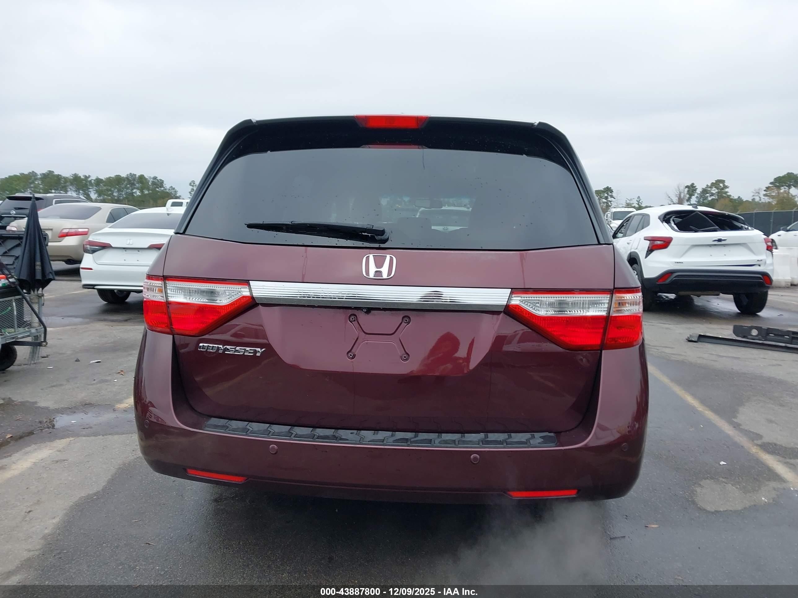 2011 Honda Odyssey Ex-l Maroon vin: 5FNRL5H69BB041302
