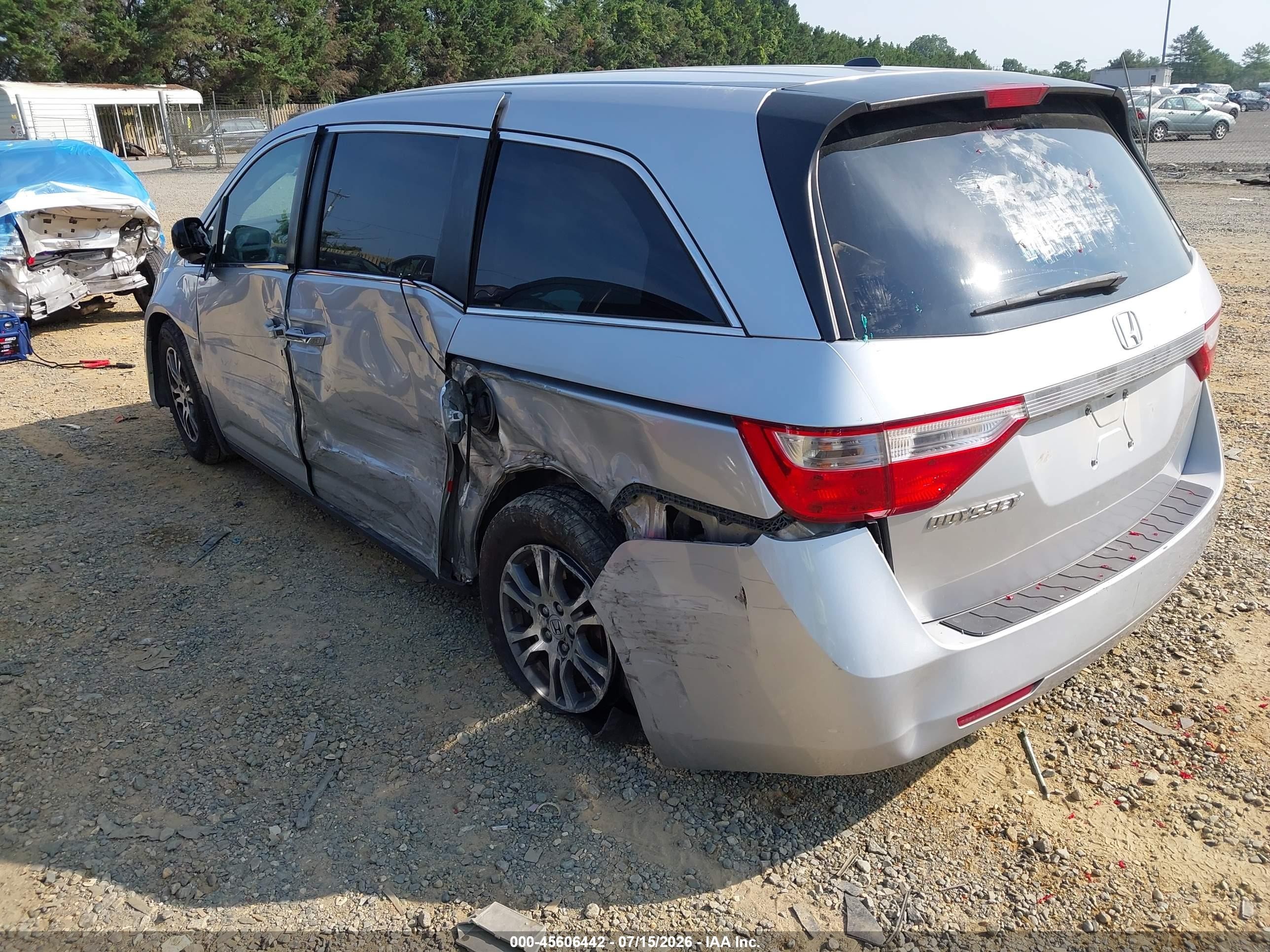2011 Honda Odyssey Ex-l Серебряный vin: 5FNRL5H69BB042403