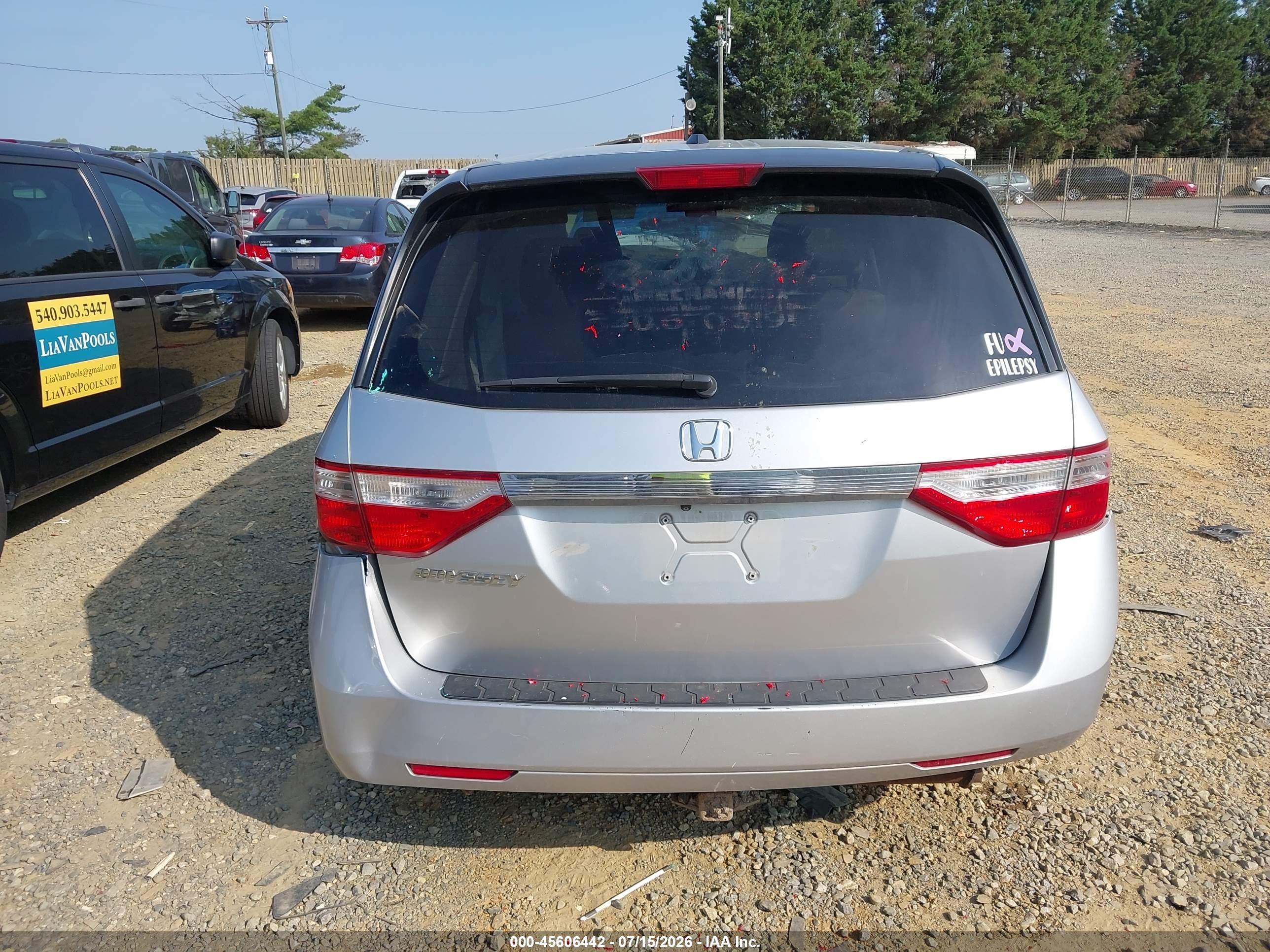 2011 Honda Odyssey Ex-l Серебряный vin: 5FNRL5H69BB042403