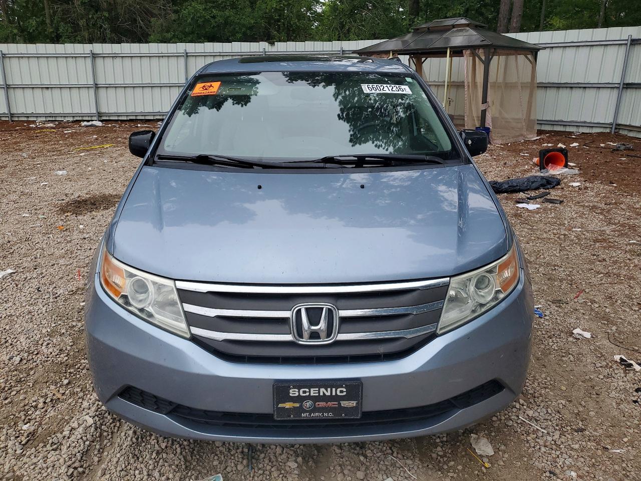 2011 Honda Odyssey Exl Blue vin: 5FNRL5H69BB042806