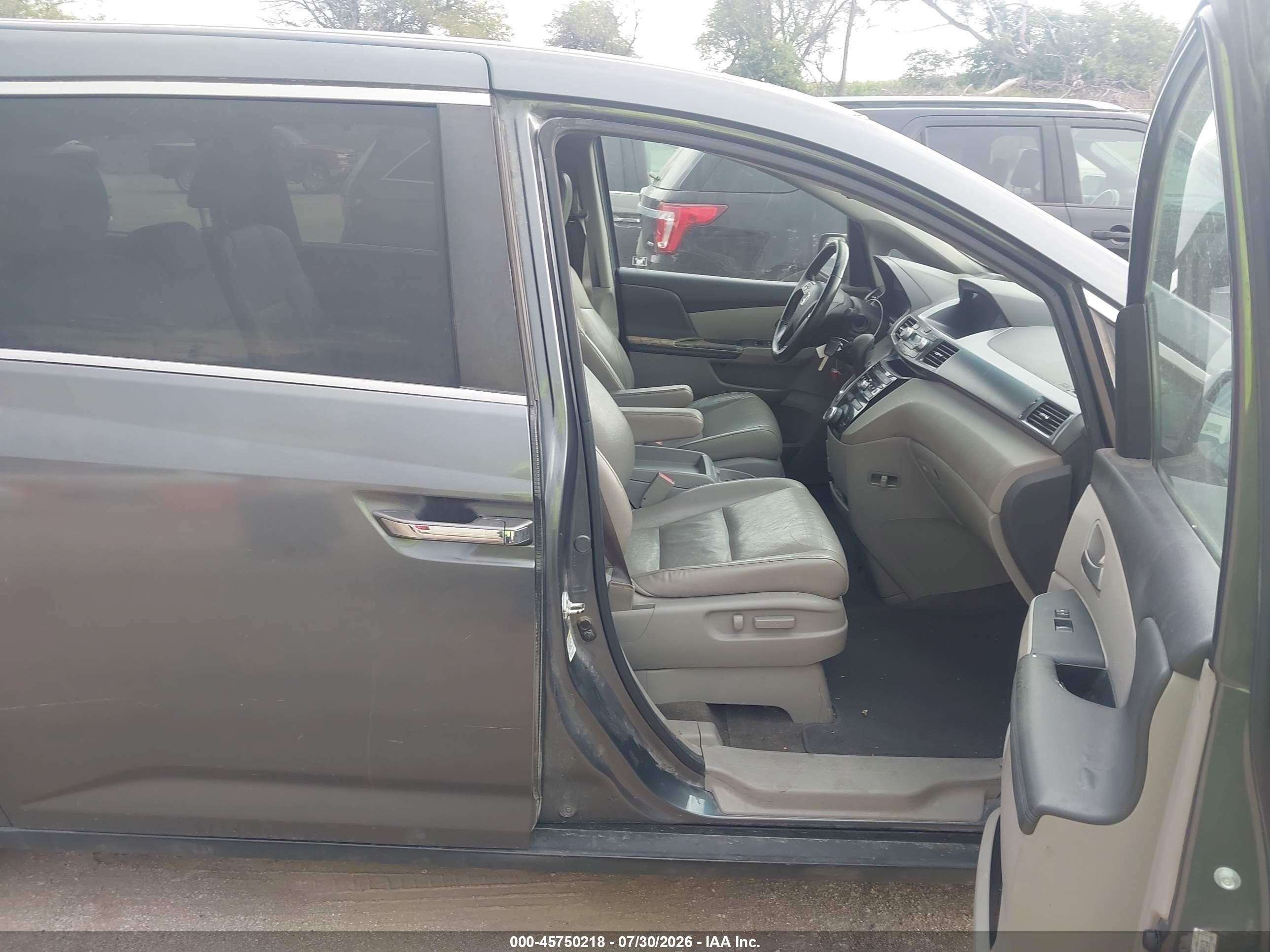 2011 Honda Odyssey Ex-l Gray vin: 5FNRL5H69BB044913