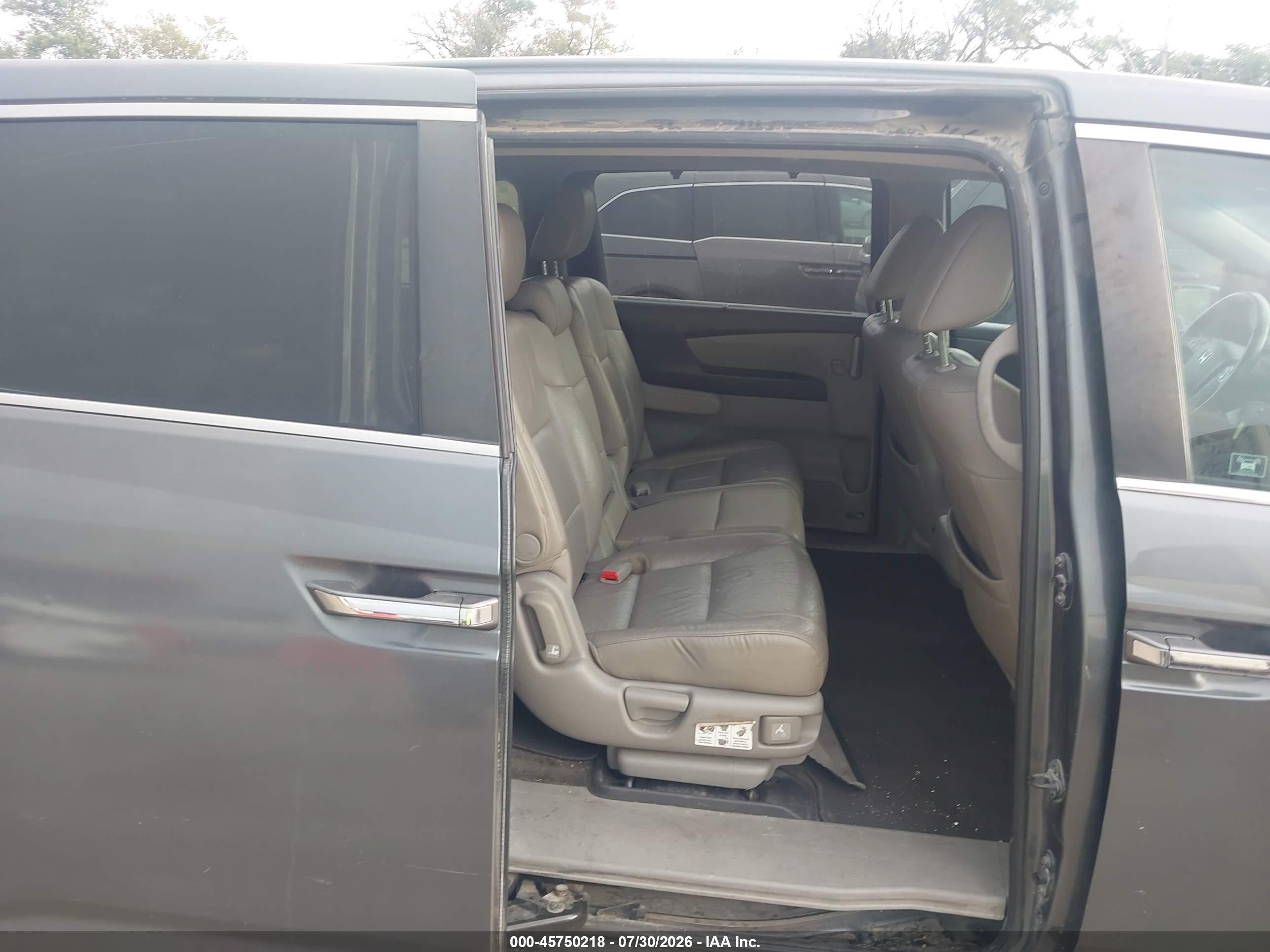 2011 Honda Odyssey Ex-l Gray vin: 5FNRL5H69BB044913