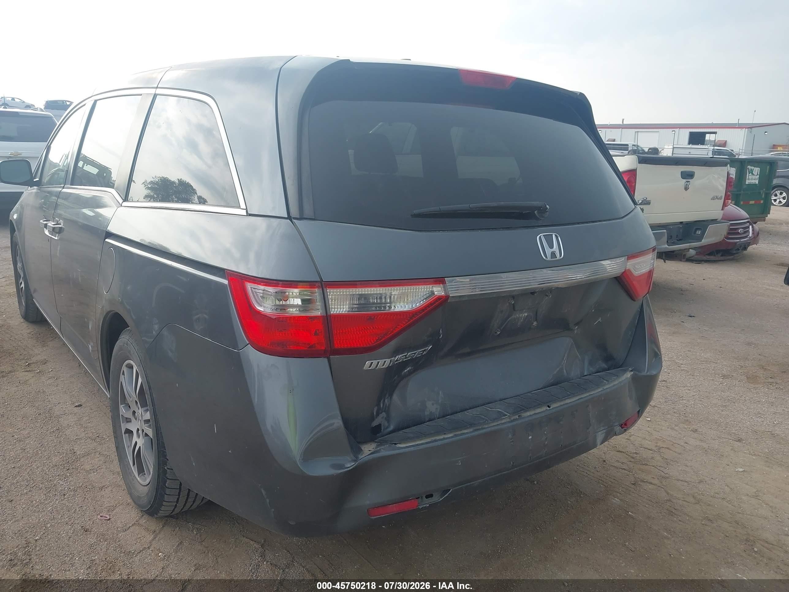 2011 Honda Odyssey Ex-l Gray vin: 5FNRL5H69BB044913