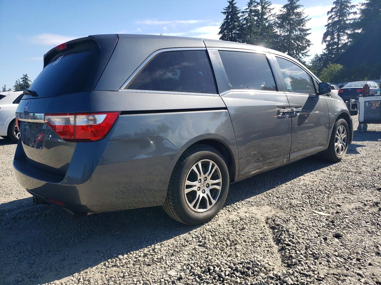 2011 Honda Odyssey Exl Gray vin: 5FNRL5H69BB054096