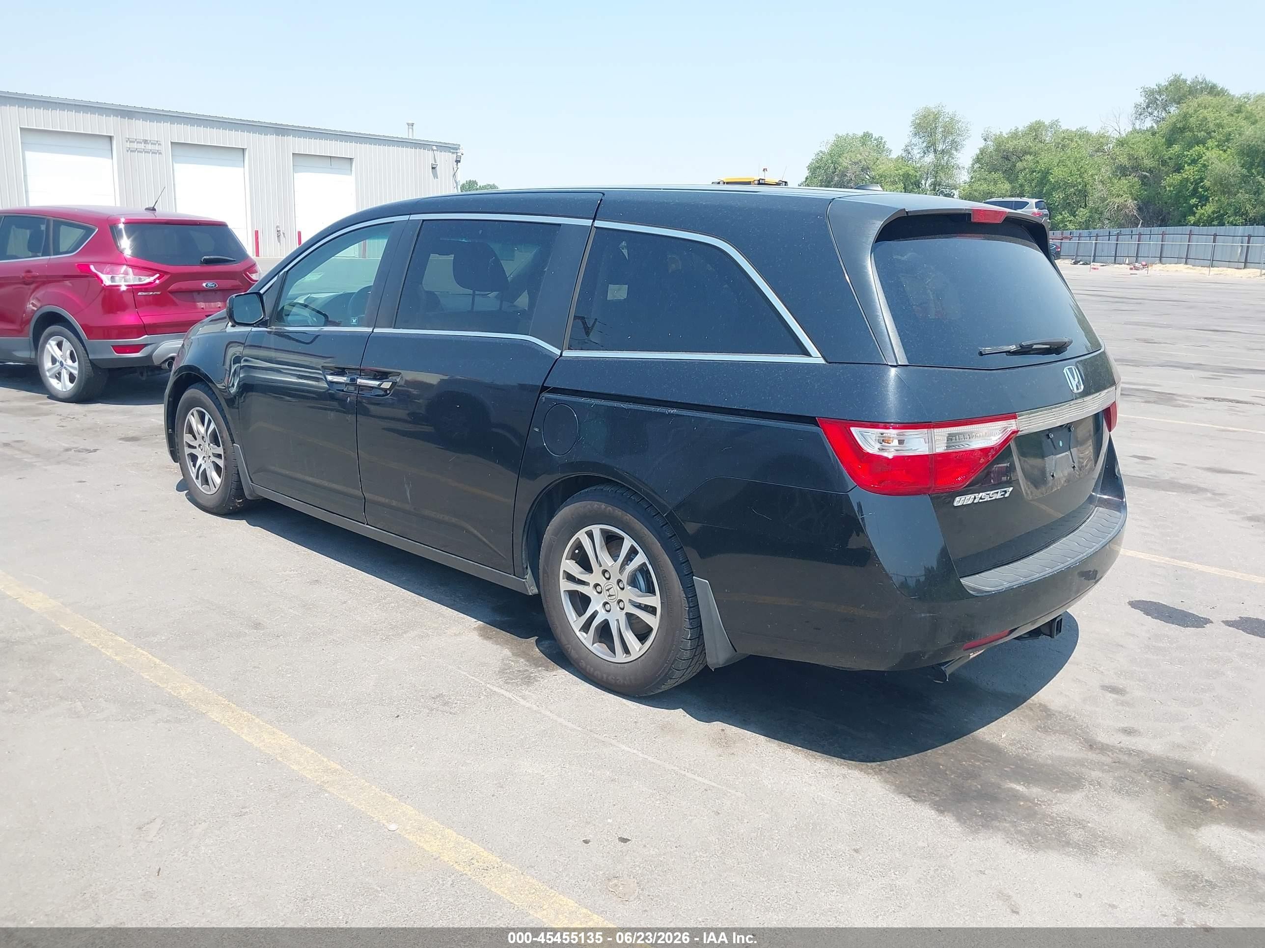 2011 Honda Odyssey Ex-l Black vin: 5FNRL5H69BB089222
