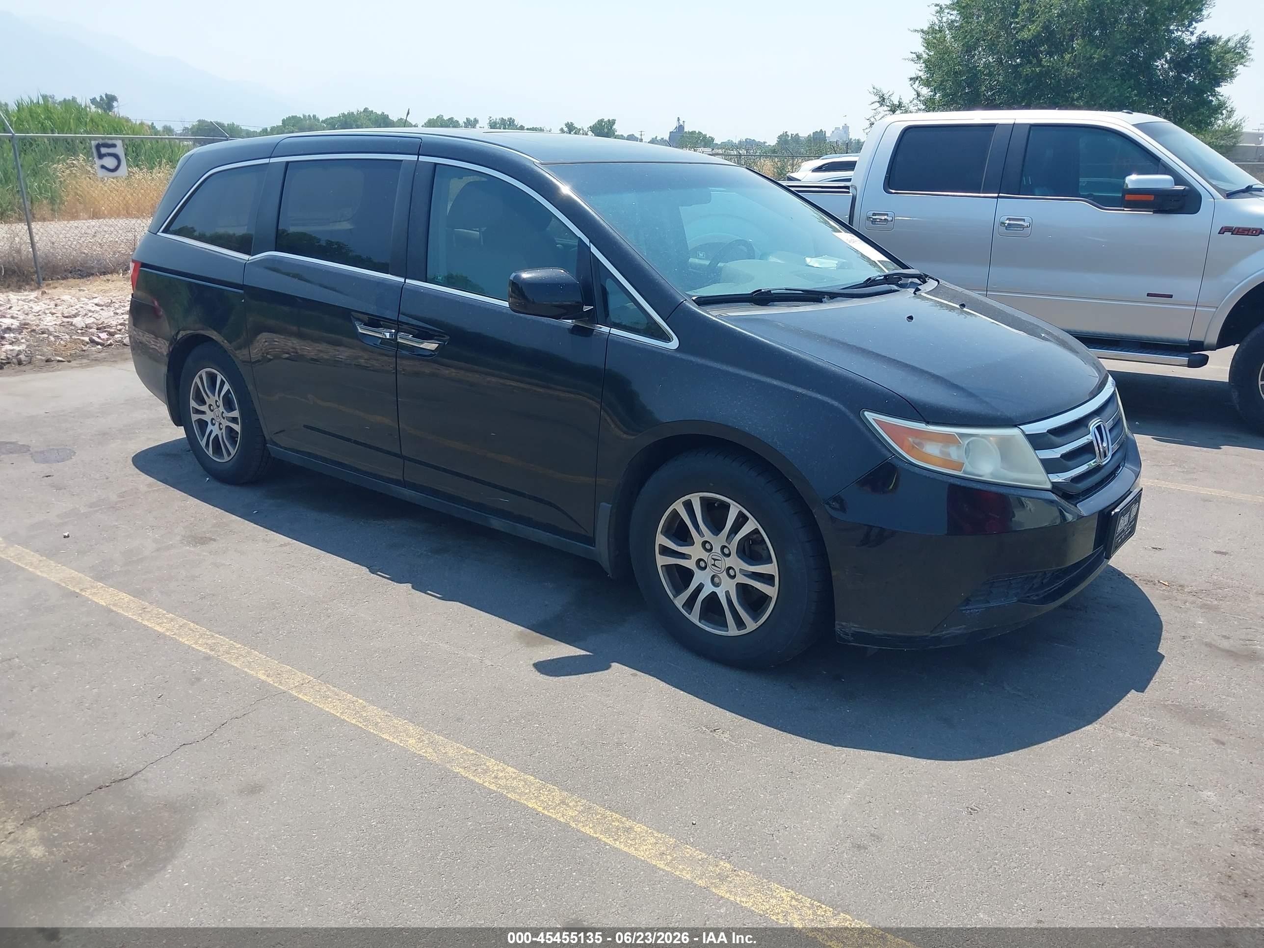 2011 Honda Odyssey Ex-l Black vin: 5FNRL5H69BB089222