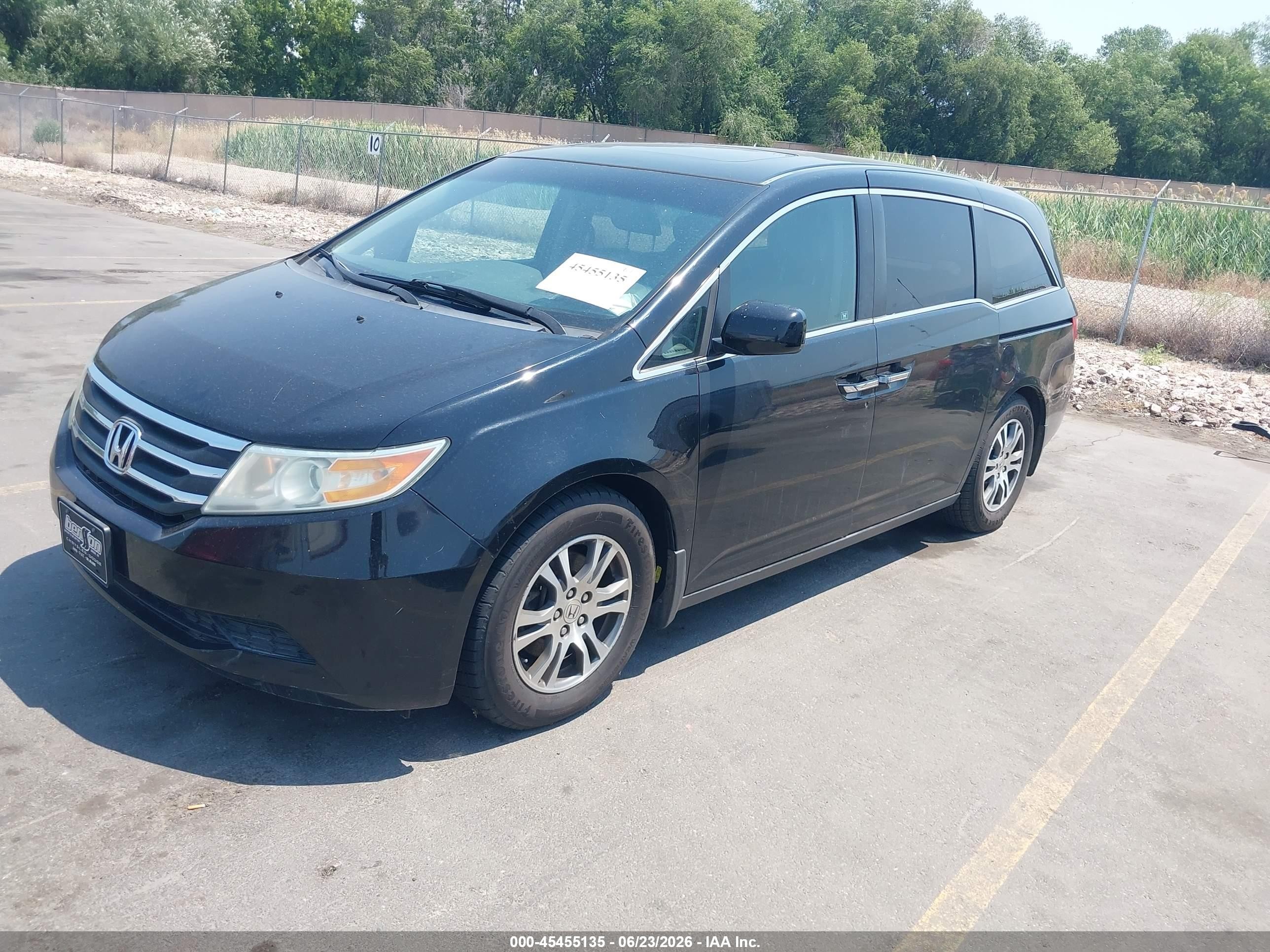2011 Honda Odyssey Ex-l Black vin: 5FNRL5H69BB089222