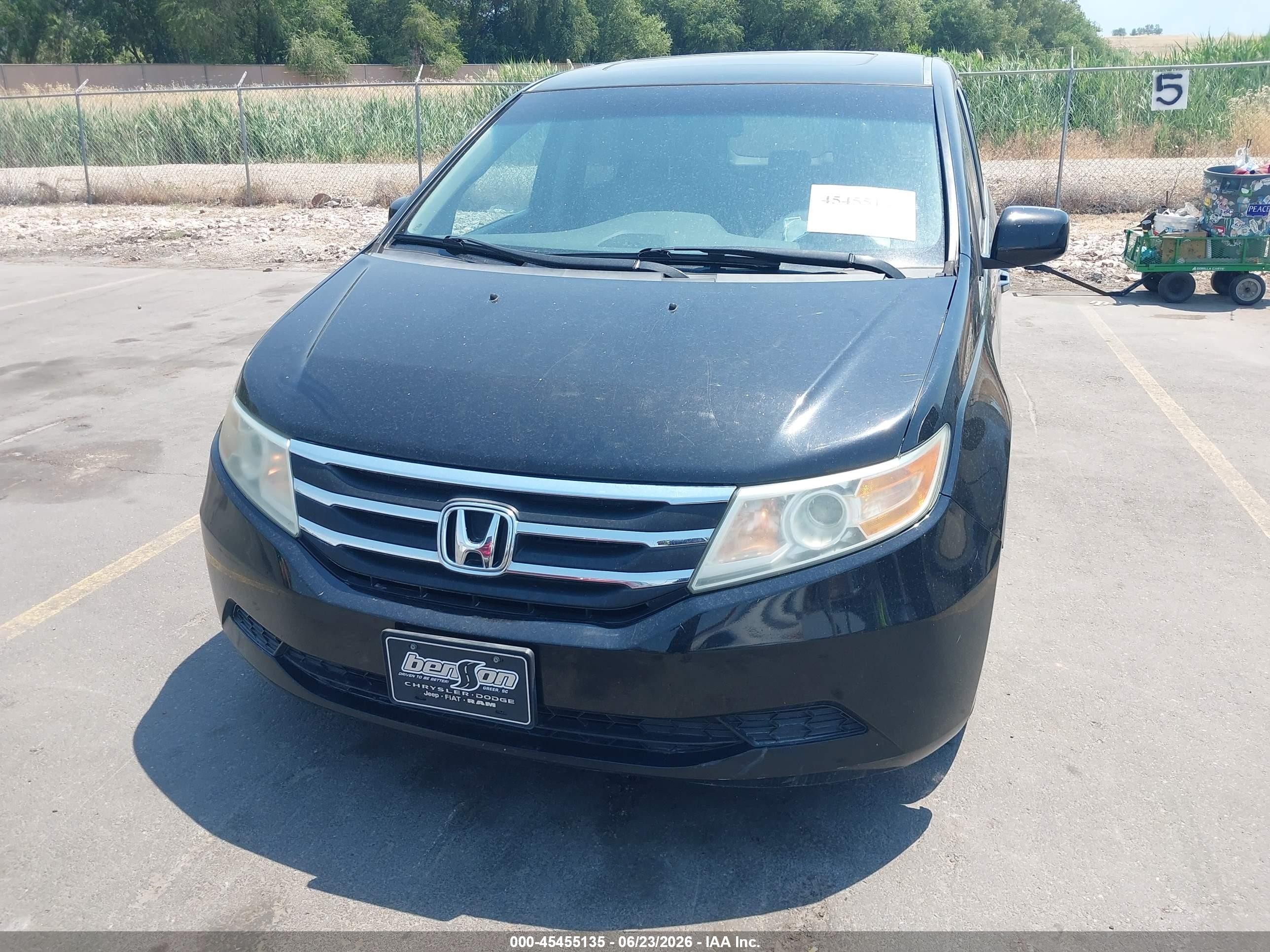 2011 Honda Odyssey Ex-l Black vin: 5FNRL5H69BB089222