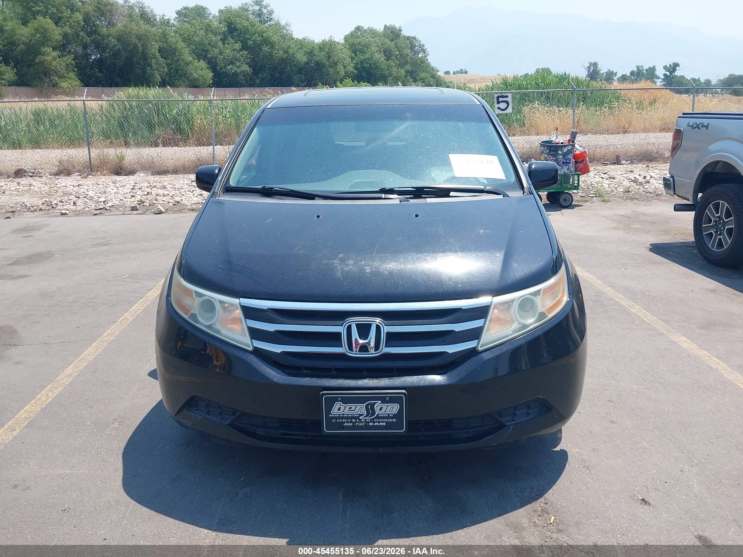2011 Honda Odyssey Ex-l Black vin: 5FNRL5H69BB089222