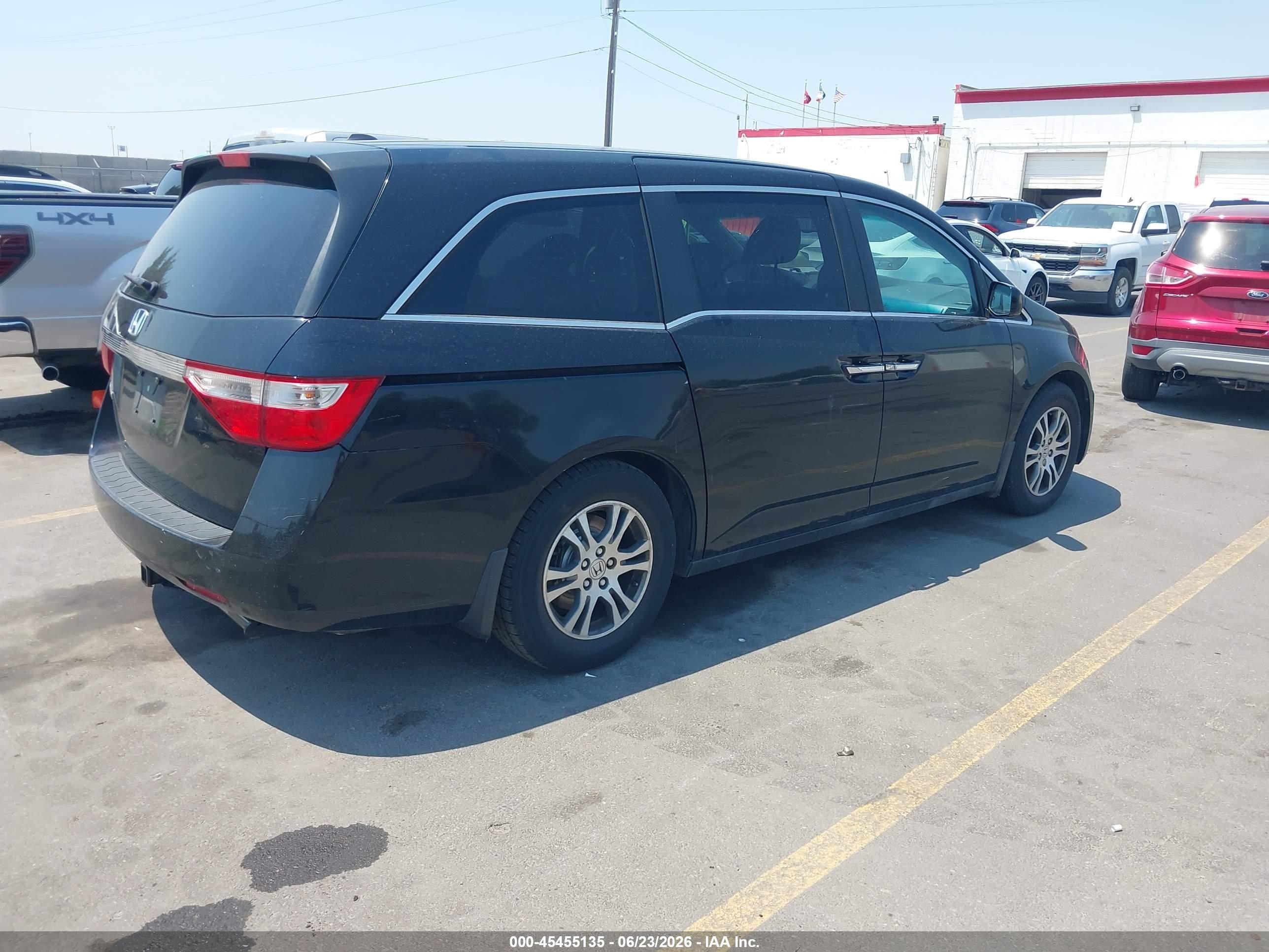 2011 Honda Odyssey Ex-l Black vin: 5FNRL5H69BB089222