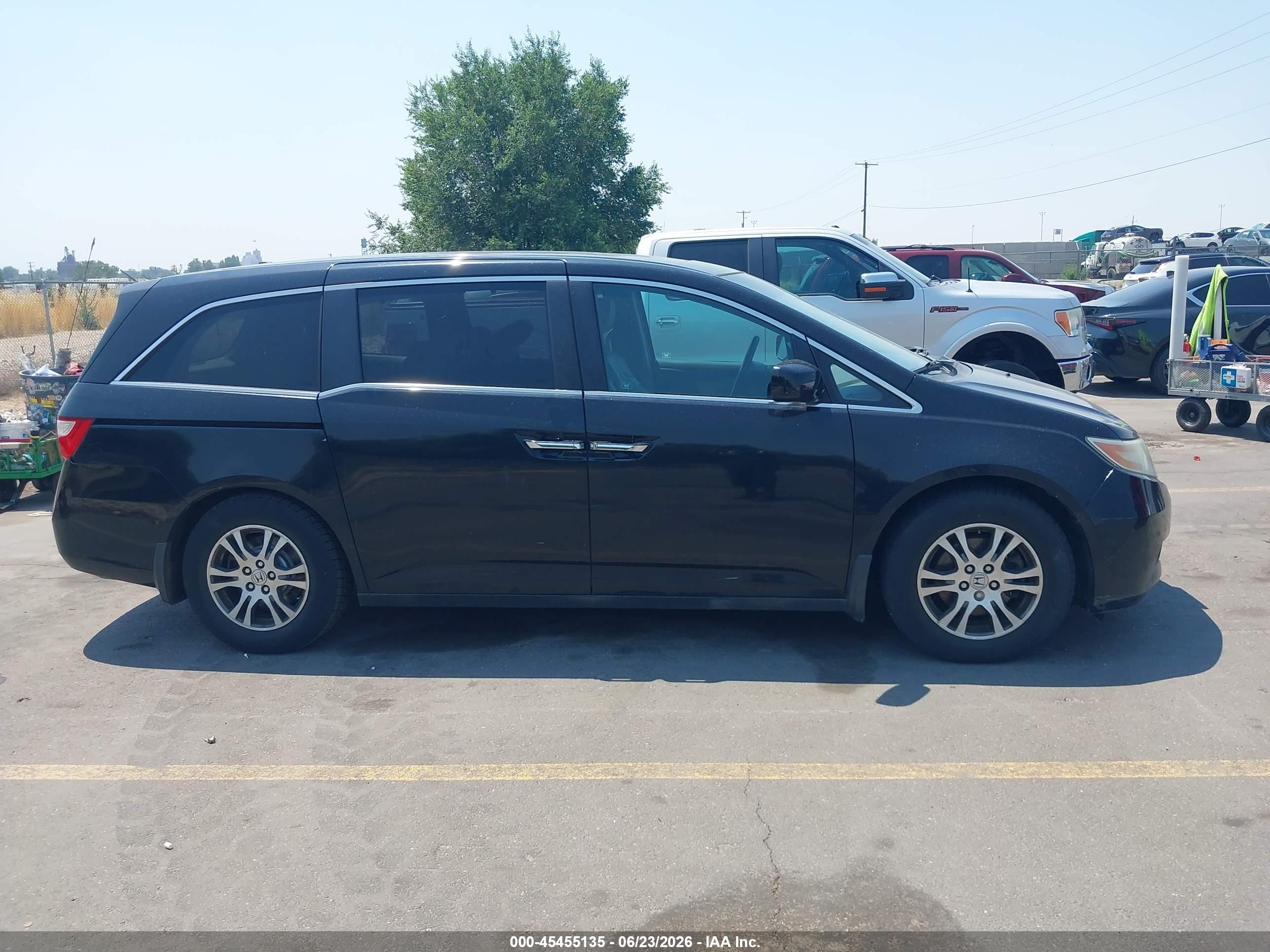 2011 Honda Odyssey Ex-l Black vin: 5FNRL5H69BB089222