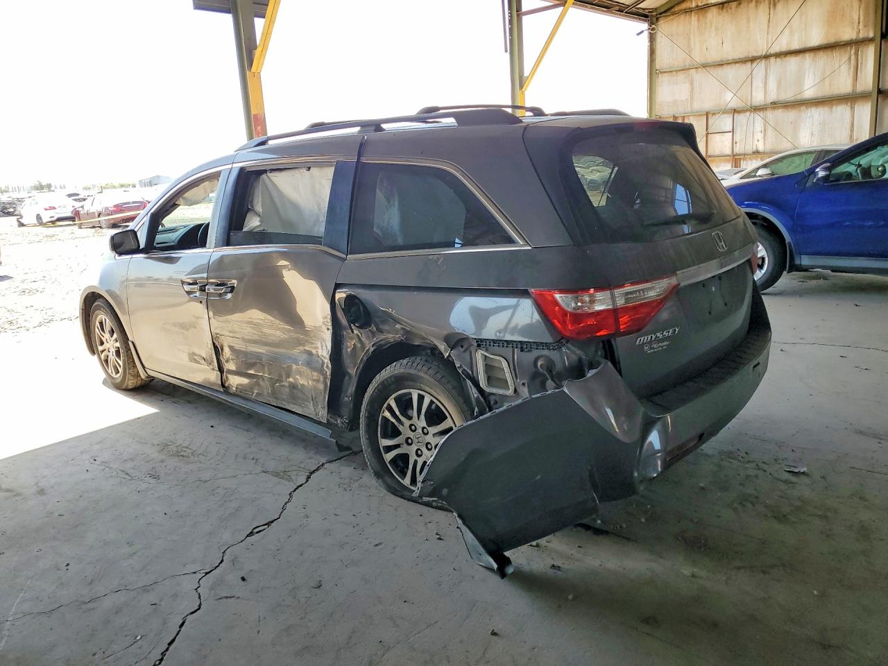 2011 Honda Odyssey Exl Gray vin: 5FNRL5H69BB094033