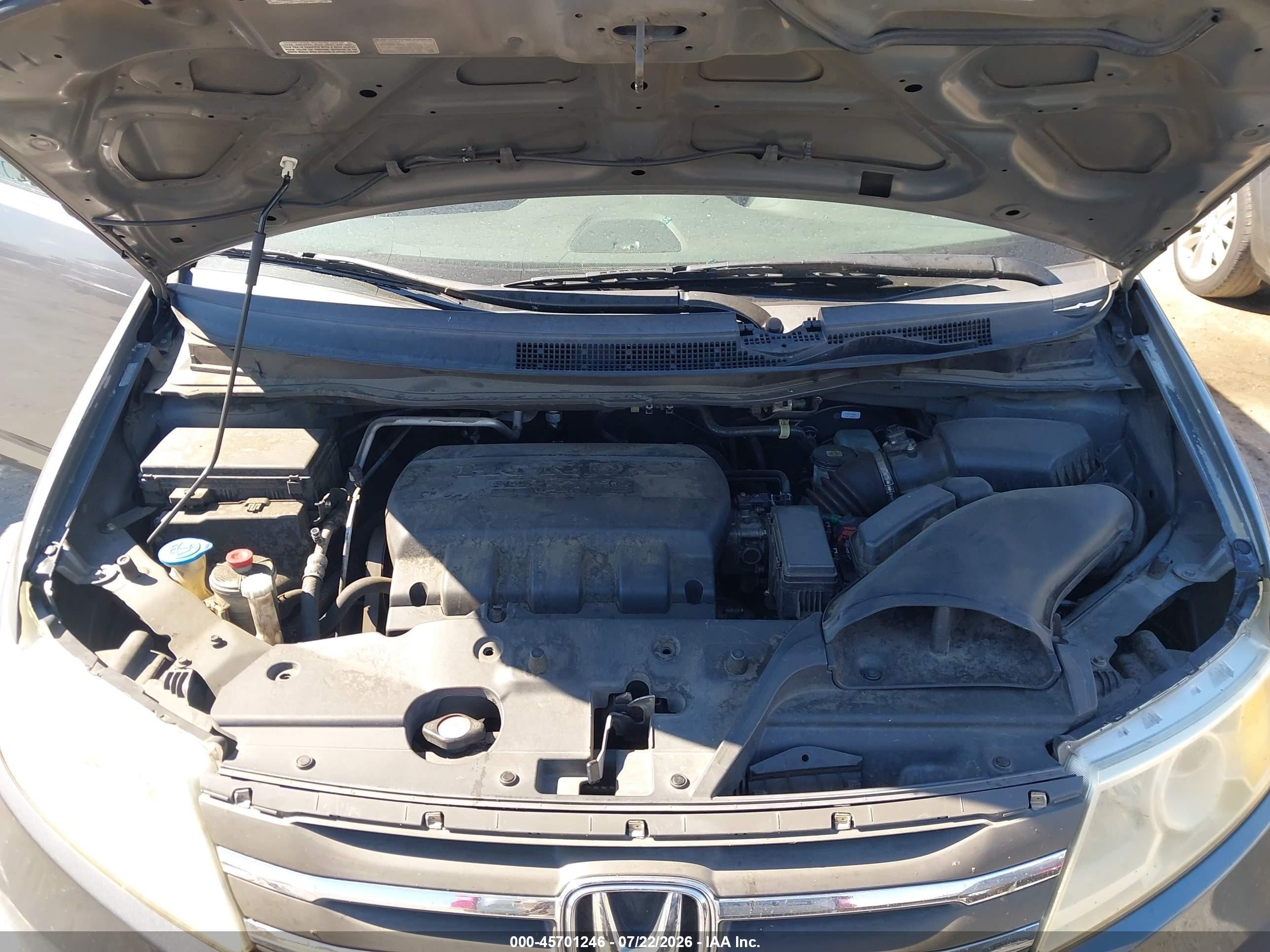2011 Honda Odyssey Ex-l Gray vin: 5FNRL5H69BB098616