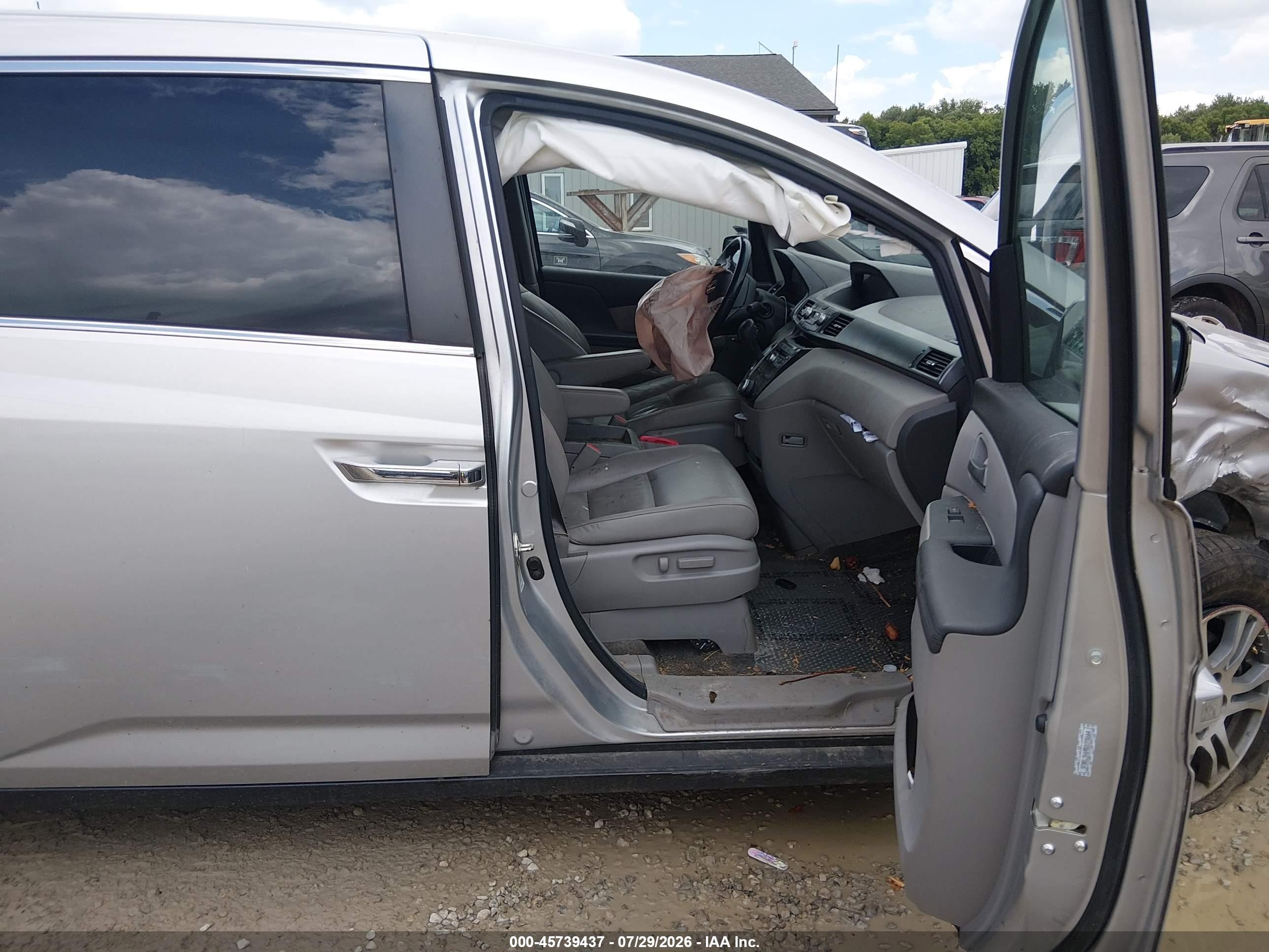 2011 Honda Odyssey Ex-l Silver vin: 5FNRL5H69BB098664