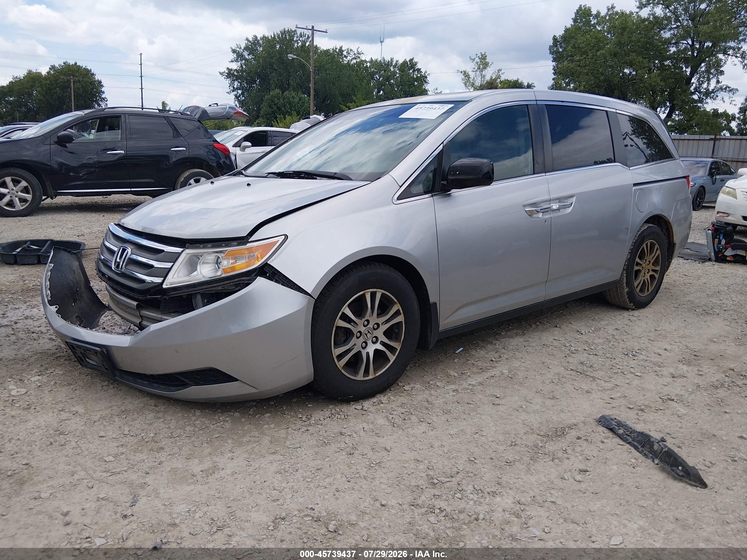 2011 Honda Odyssey Ex-l Silver vin: 5FNRL5H69BB098664