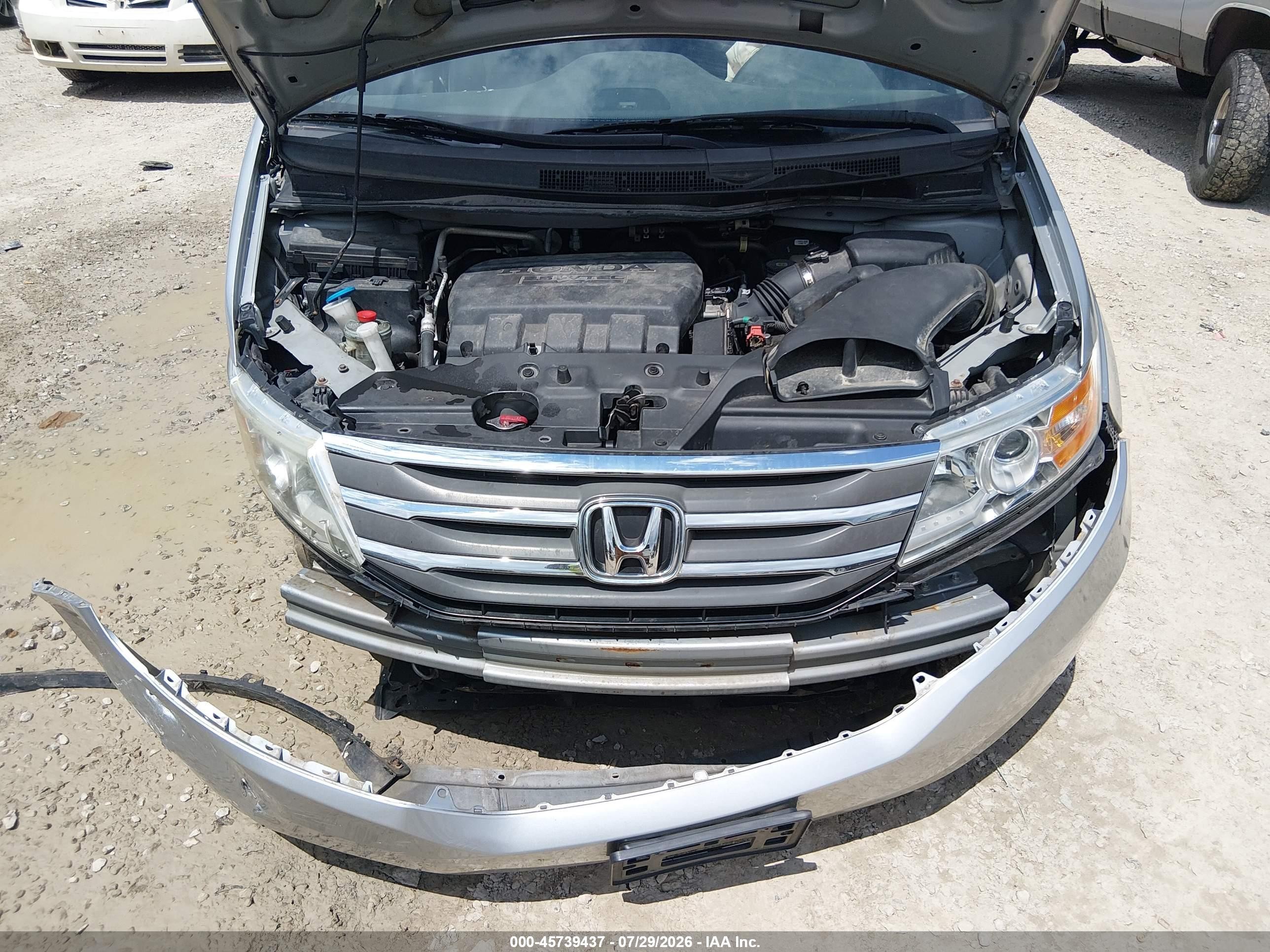 2011 Honda Odyssey Ex-l Silver vin: 5FNRL5H69BB098664