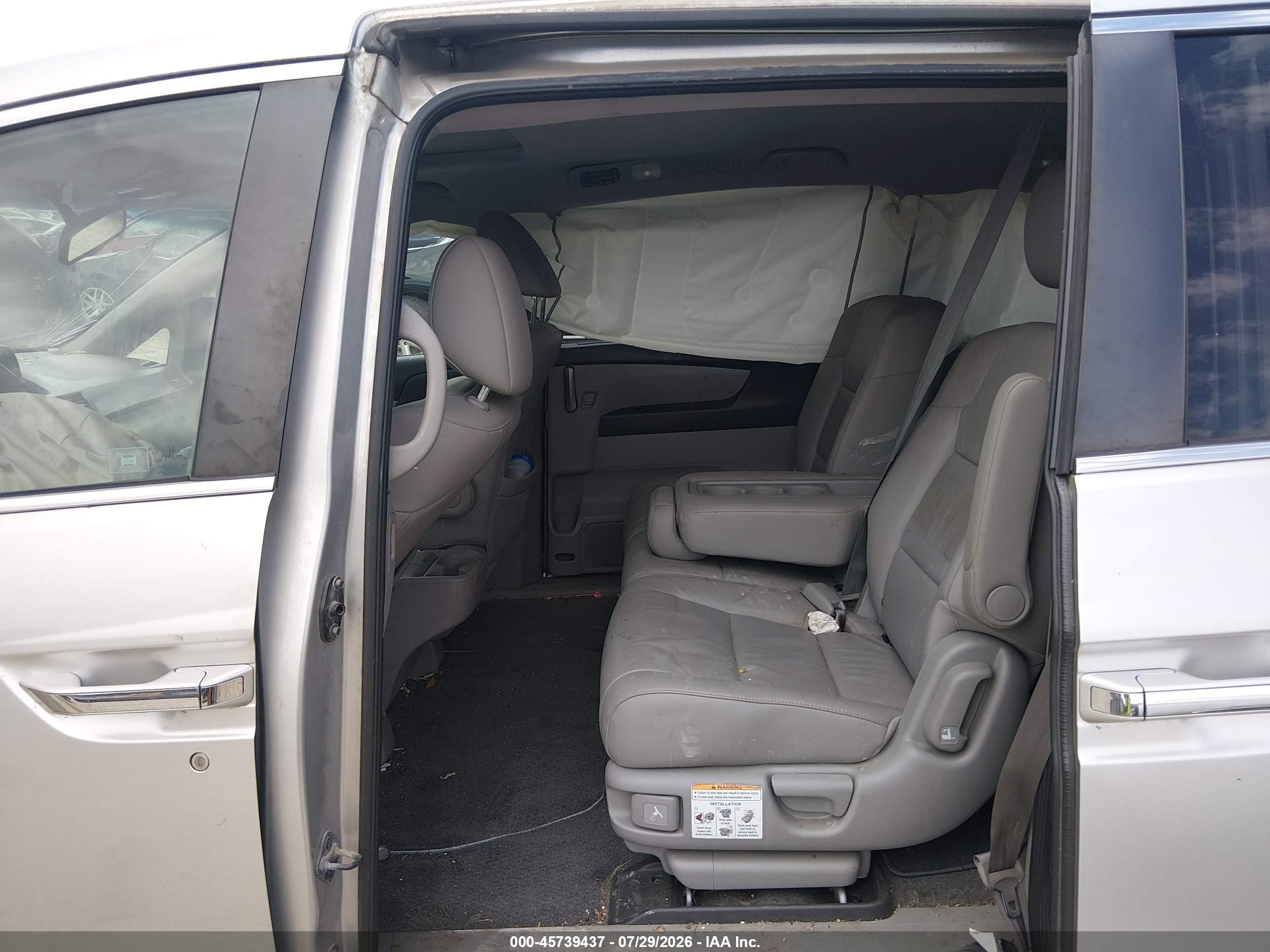 2011 Honda Odyssey Ex-l Silver vin: 5FNRL5H69BB098664