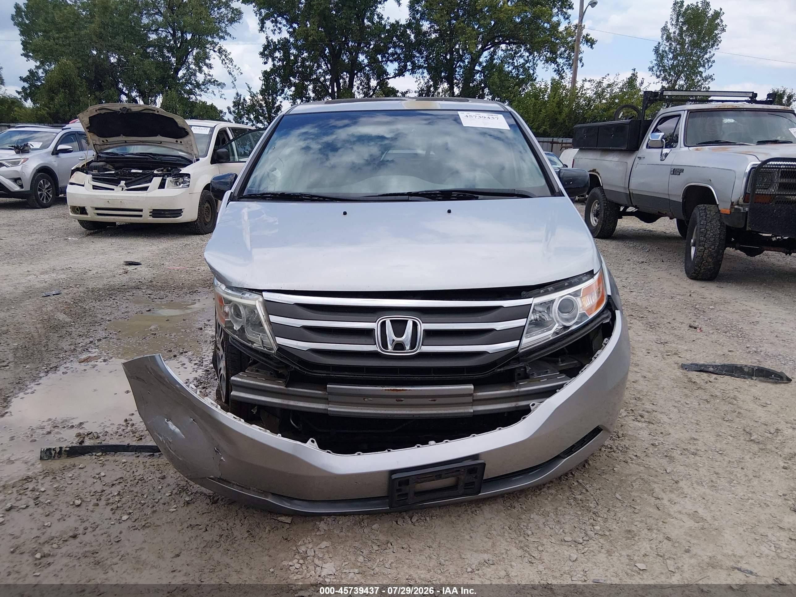2011 Honda Odyssey Ex-l Silver vin: 5FNRL5H69BB098664