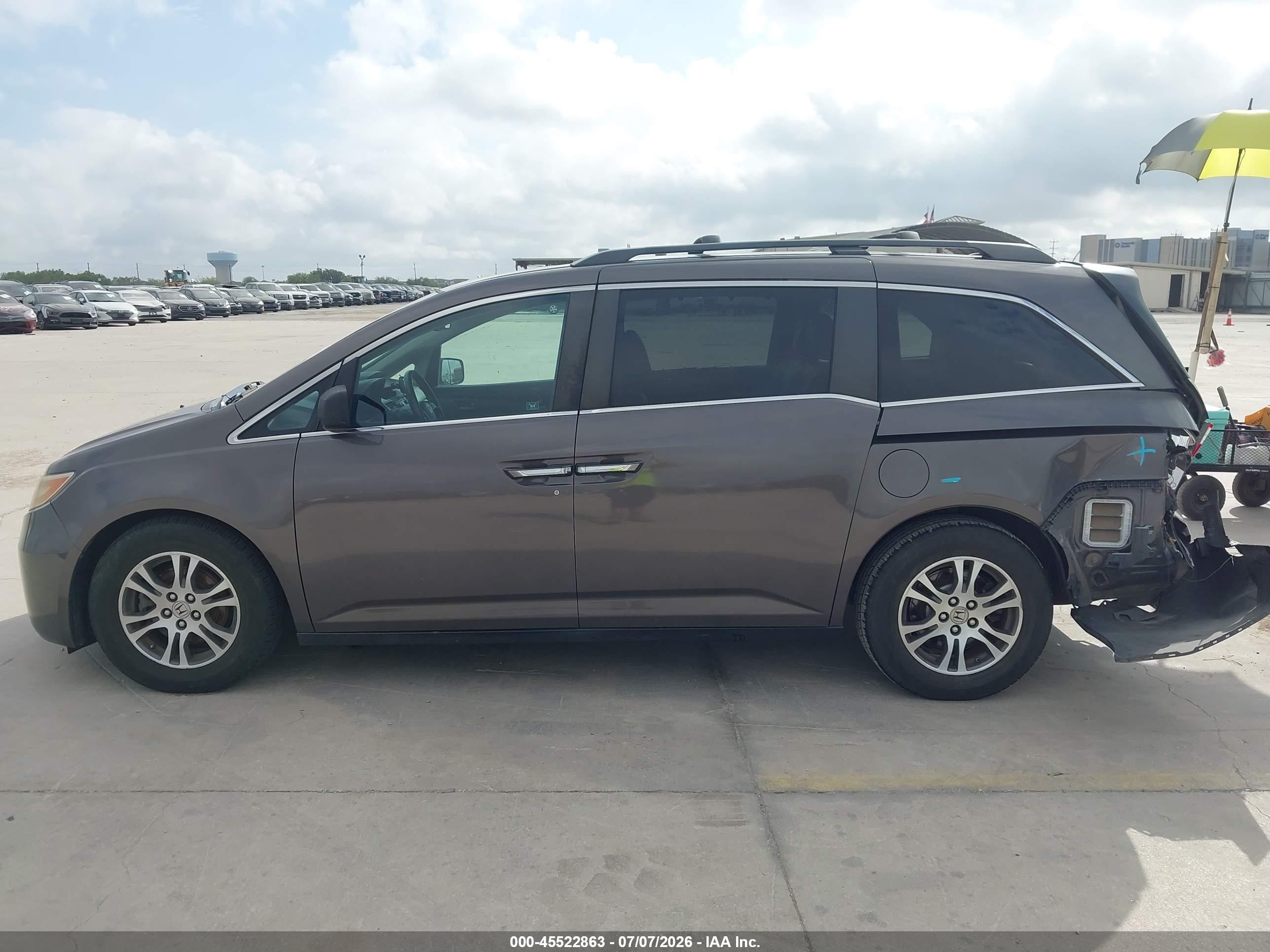2011 Honda Odyssey Ex-l Серый vin: 5FNRL5H69BB099040