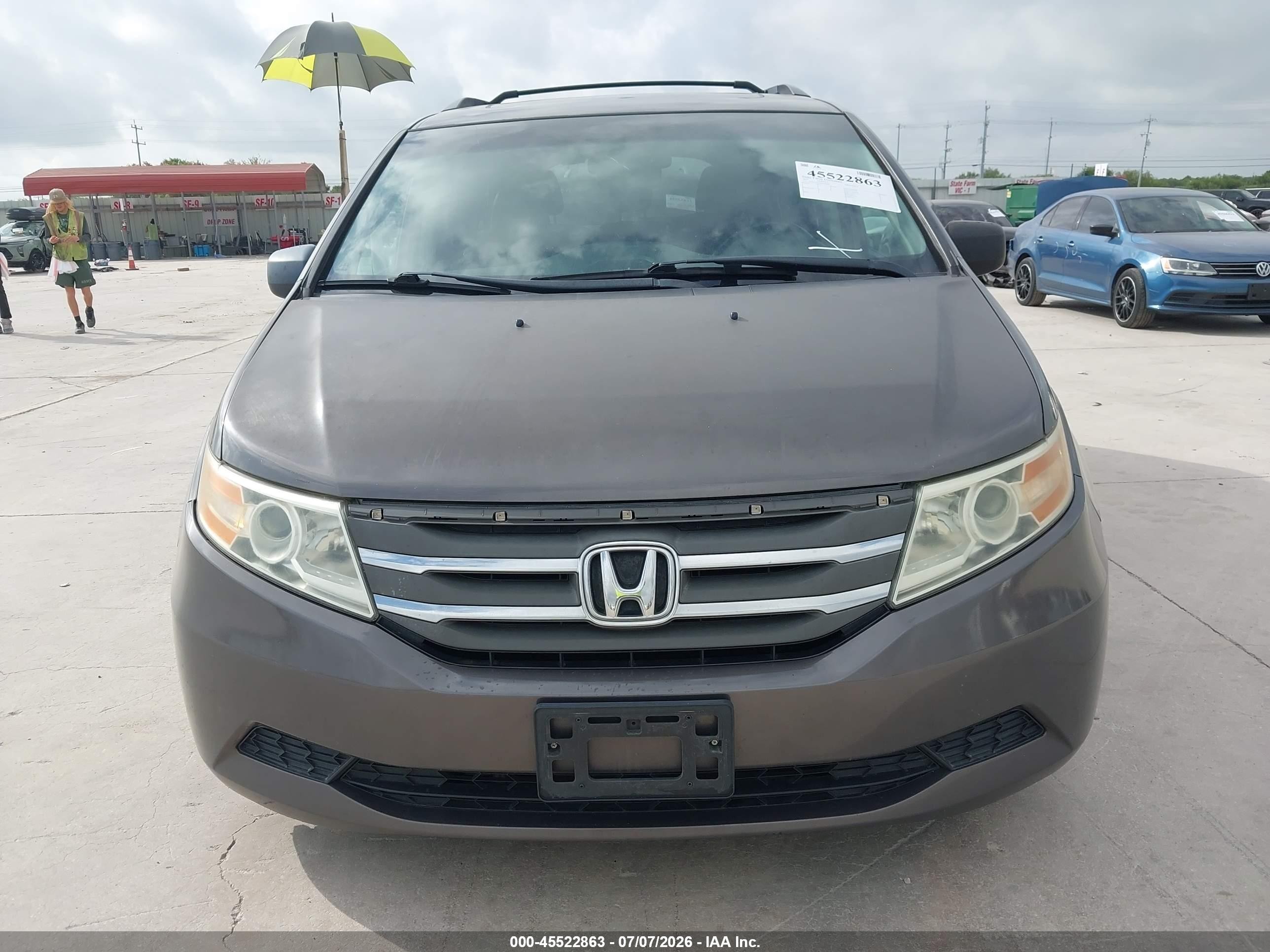 2011 Honda Odyssey Ex-l Серый vin: 5FNRL5H69BB099040