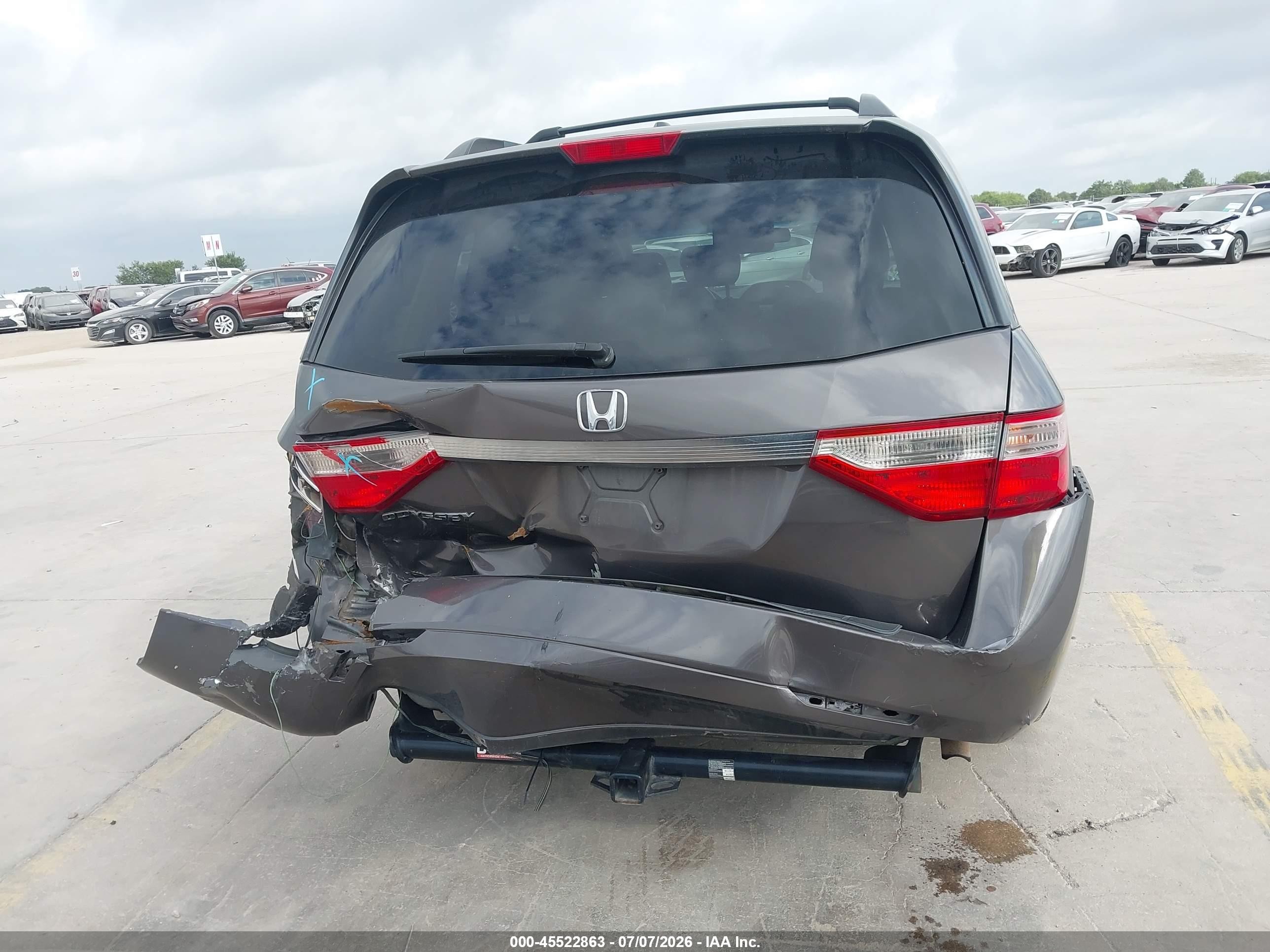 2011 Honda Odyssey Ex-l Серый vin: 5FNRL5H69BB099040