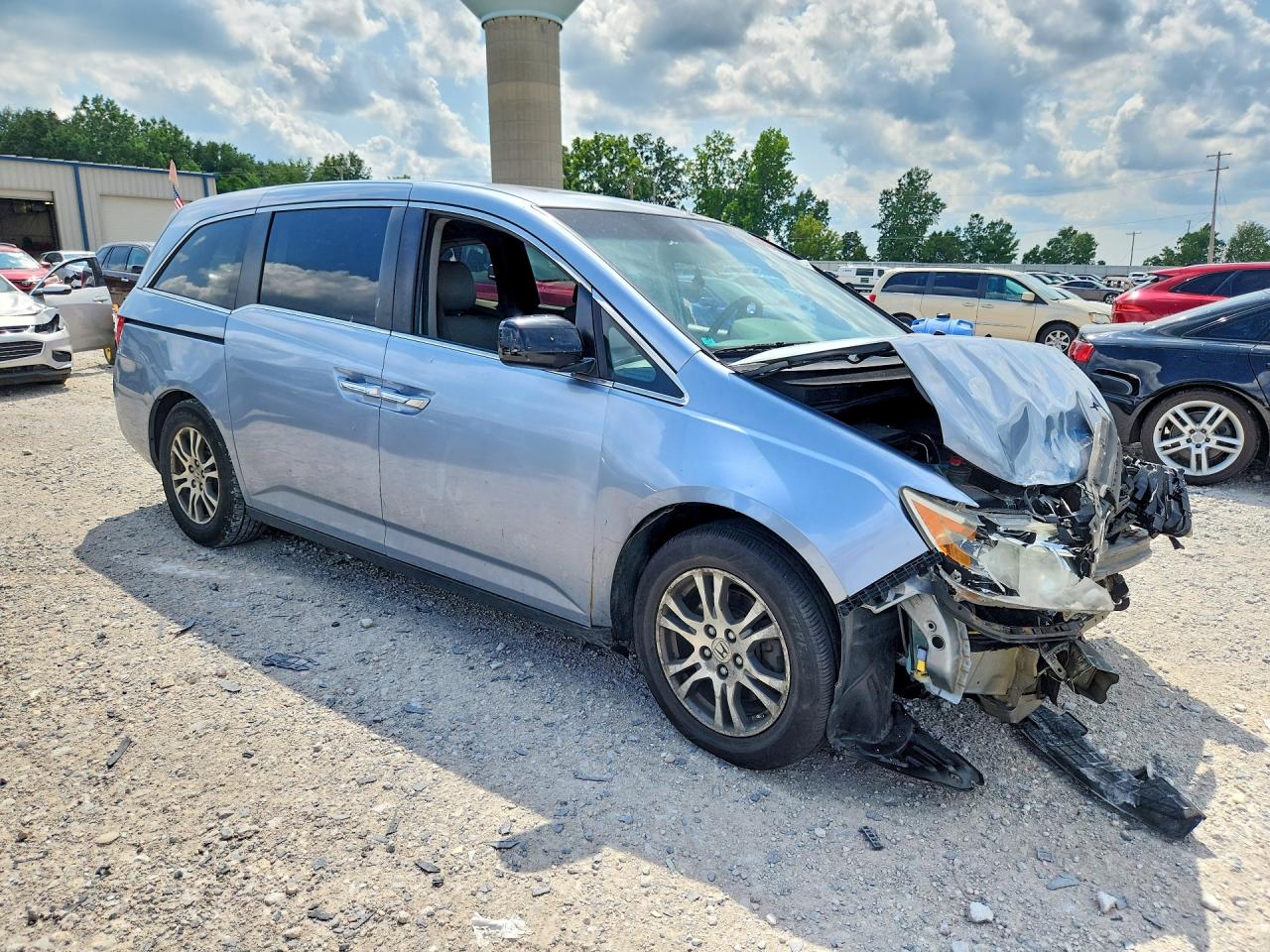 2011 Honda Odyssey Exl Синий vin: 5FNRL5H69BB104012
