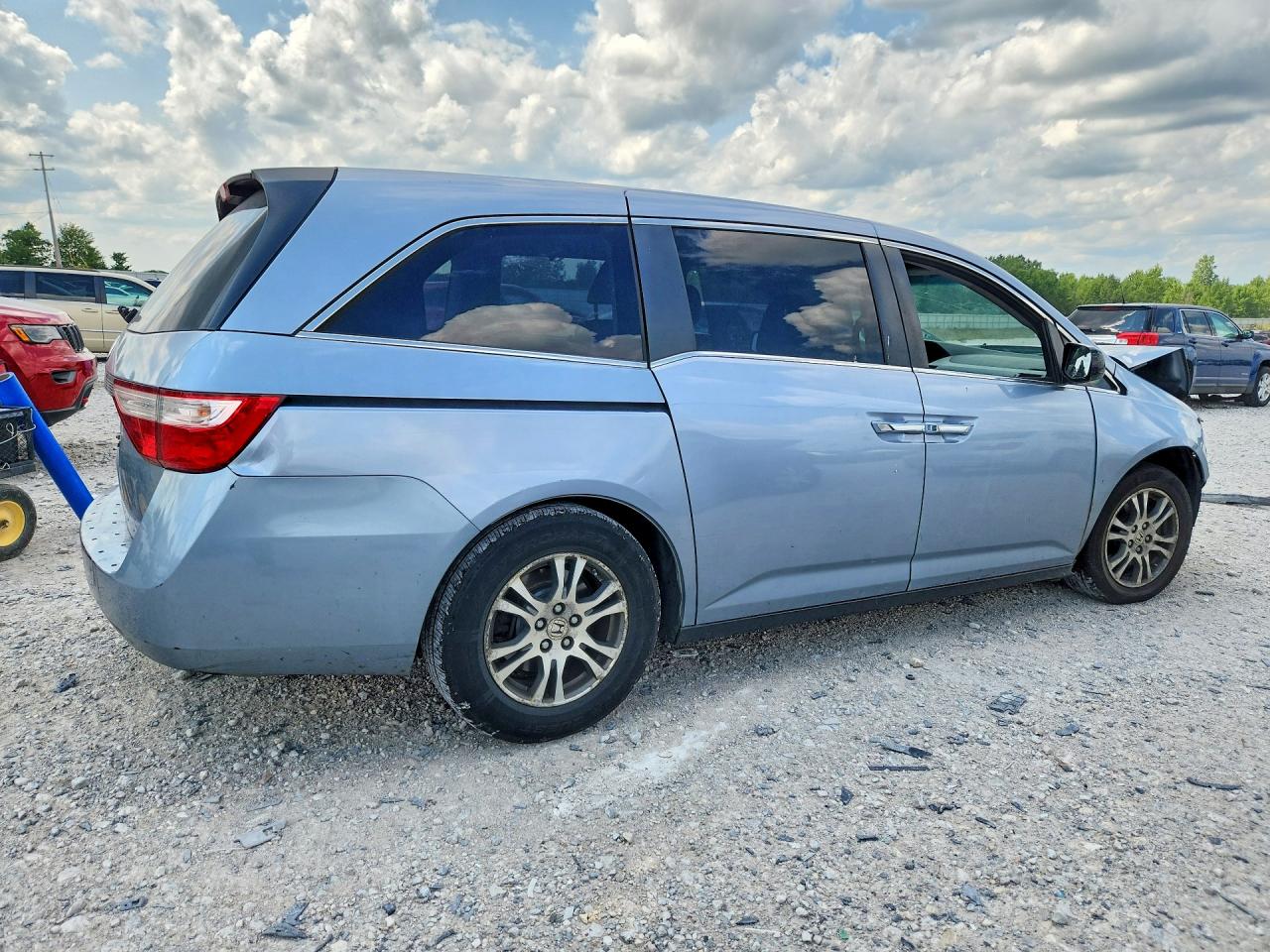 2011 Honda Odyssey Exl Синий vin: 5FNRL5H69BB104012