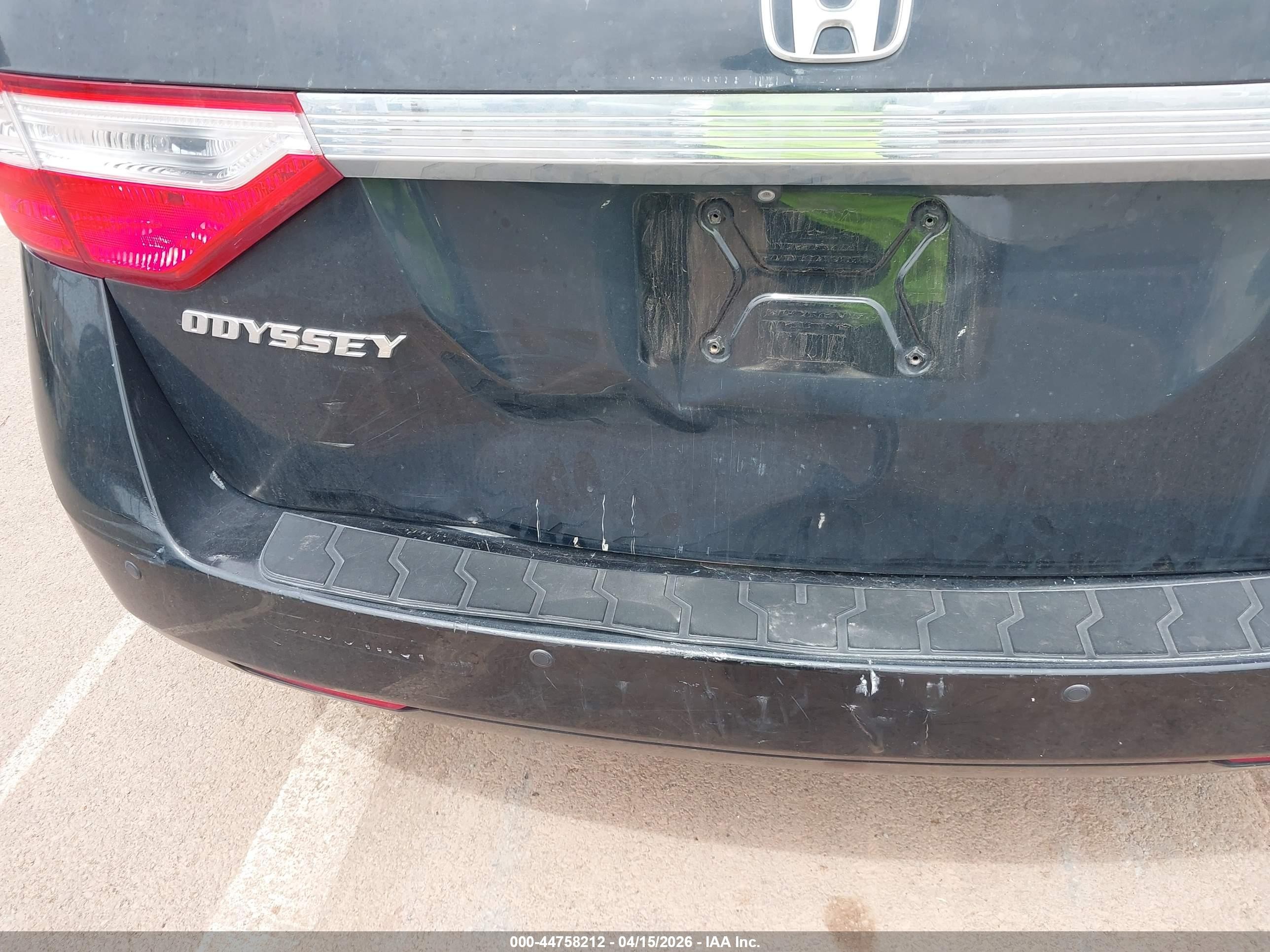 2012 Honda Odyssey Ex-l Черный vin: 5FNRL5H69CB002310