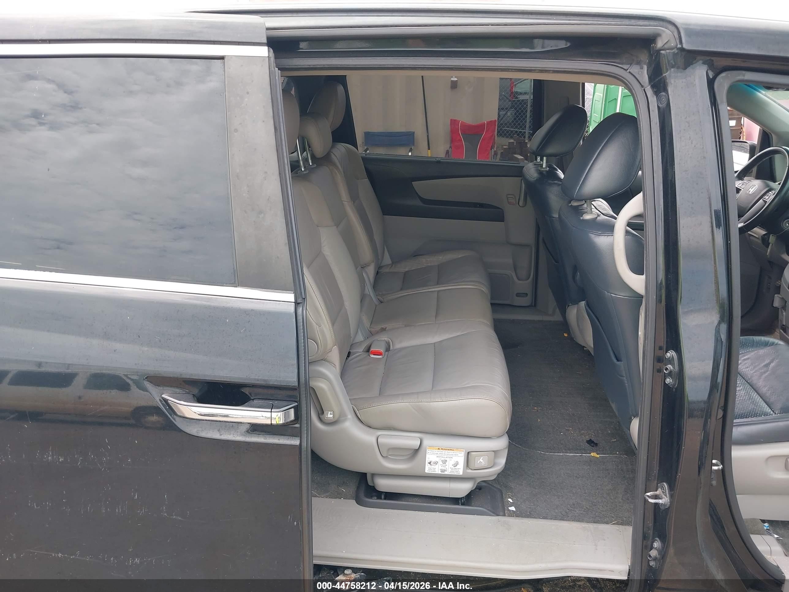2012 Honda Odyssey Ex-l Черный vin: 5FNRL5H69CB002310