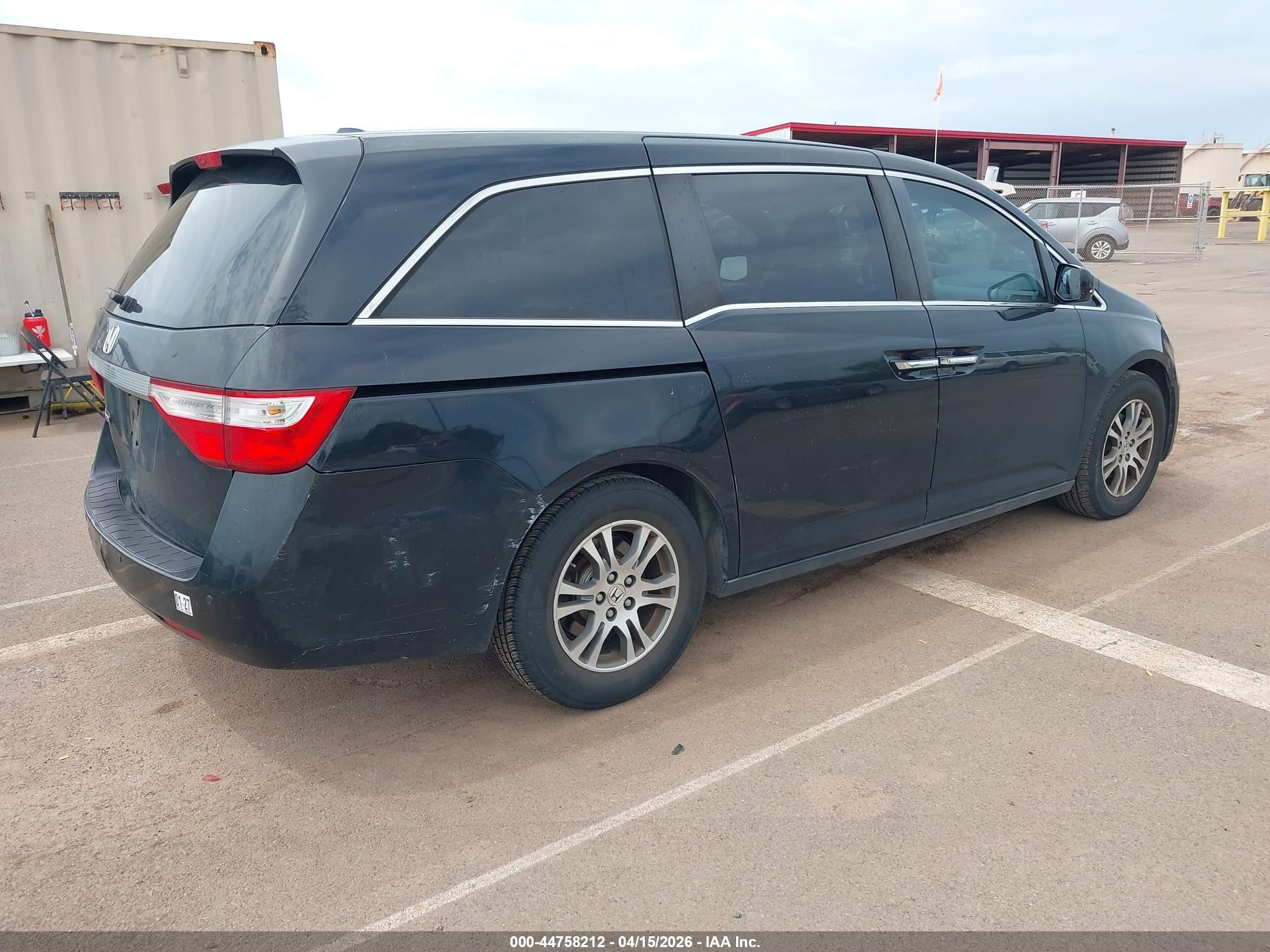 2012 Honda Odyssey Ex-l Черный vin: 5FNRL5H69CB002310