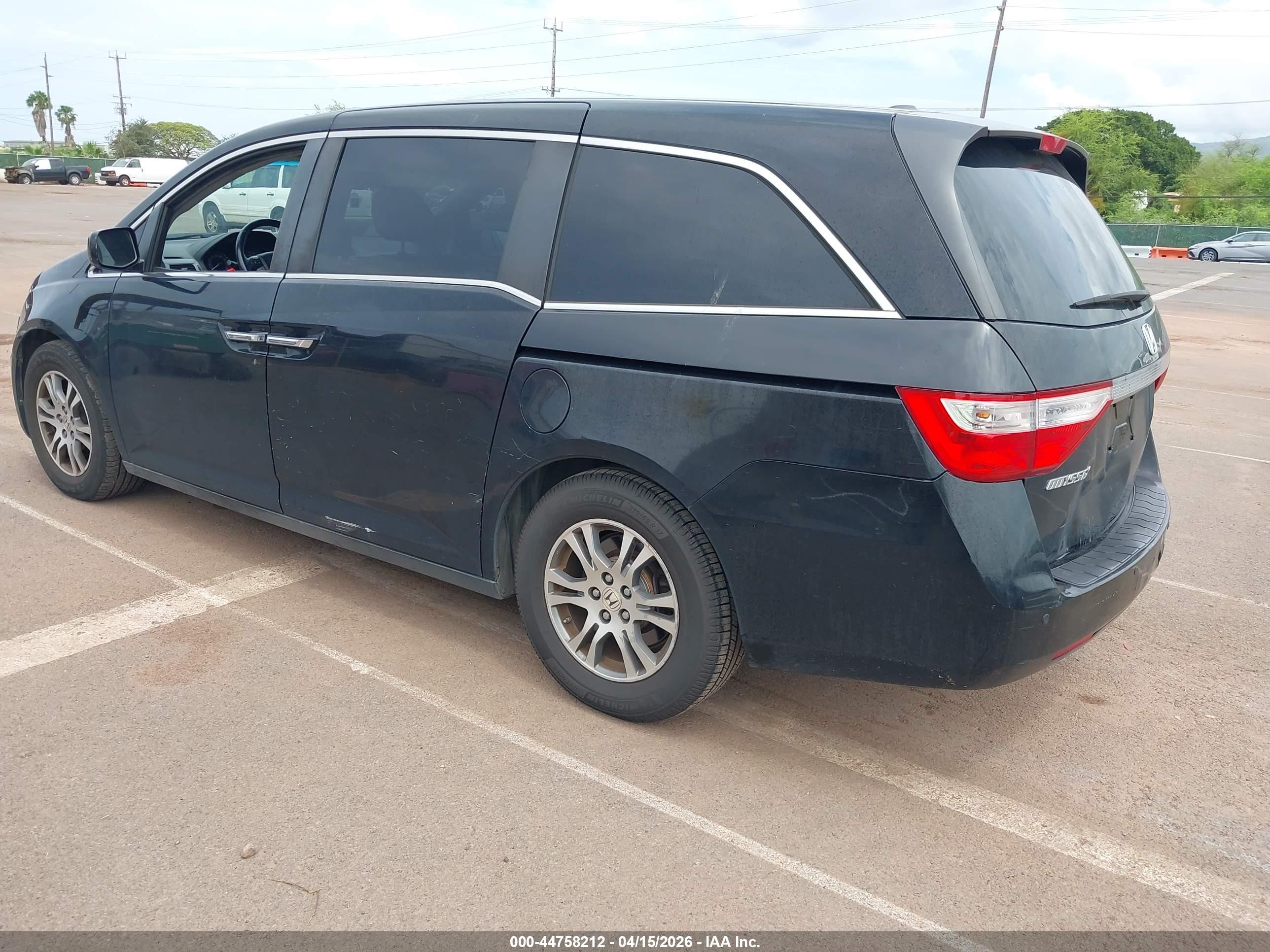 2012 Honda Odyssey Ex-l Черный vin: 5FNRL5H69CB002310