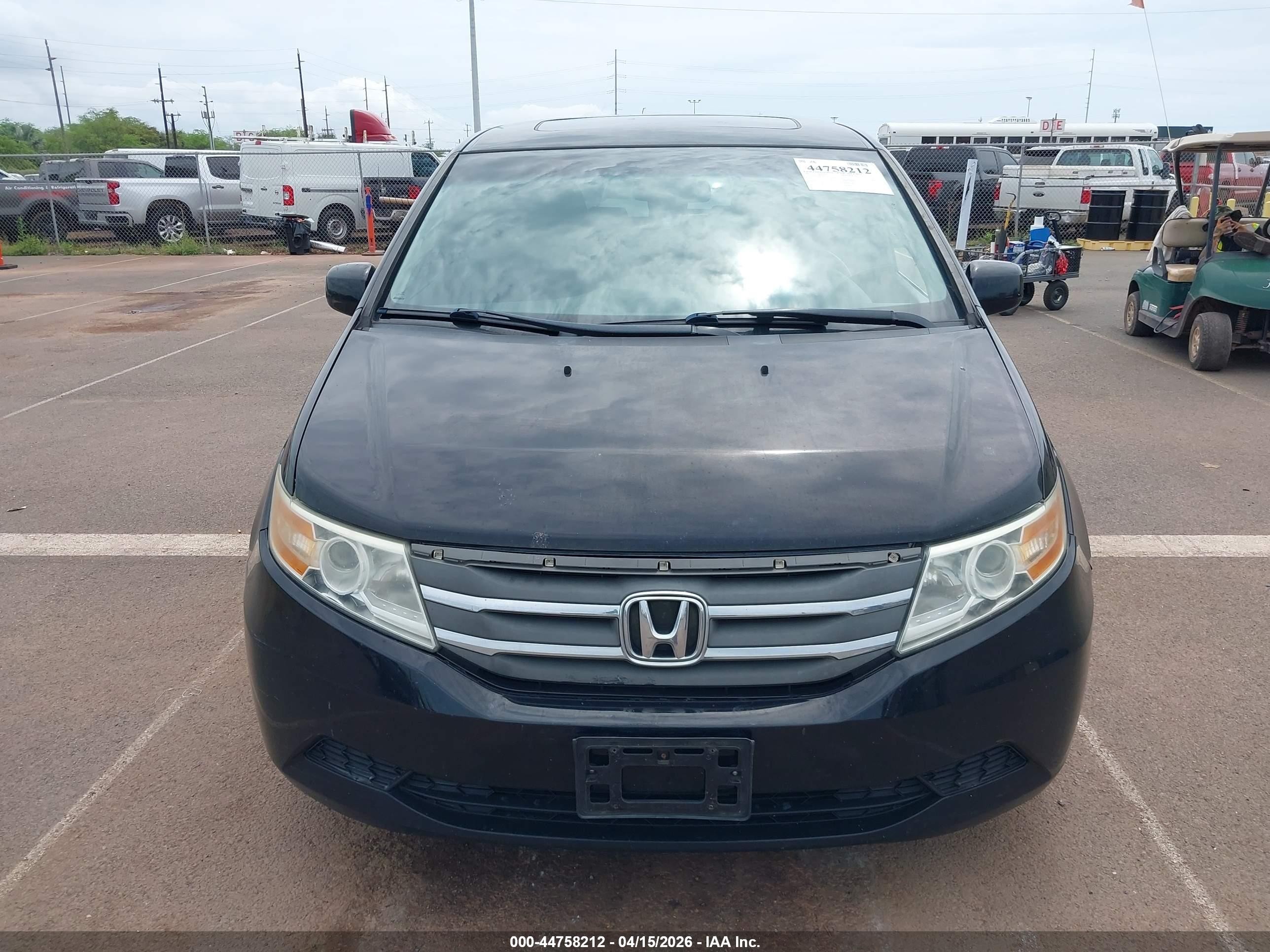 2012 Honda Odyssey Ex-l Черный vin: 5FNRL5H69CB002310