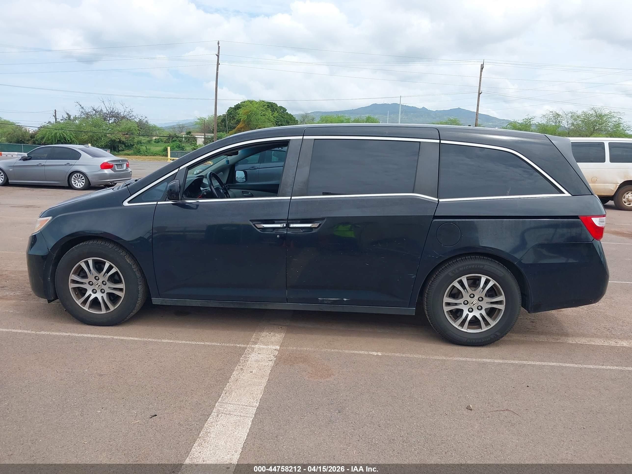 2012 Honda Odyssey Ex-l Черный vin: 5FNRL5H69CB002310